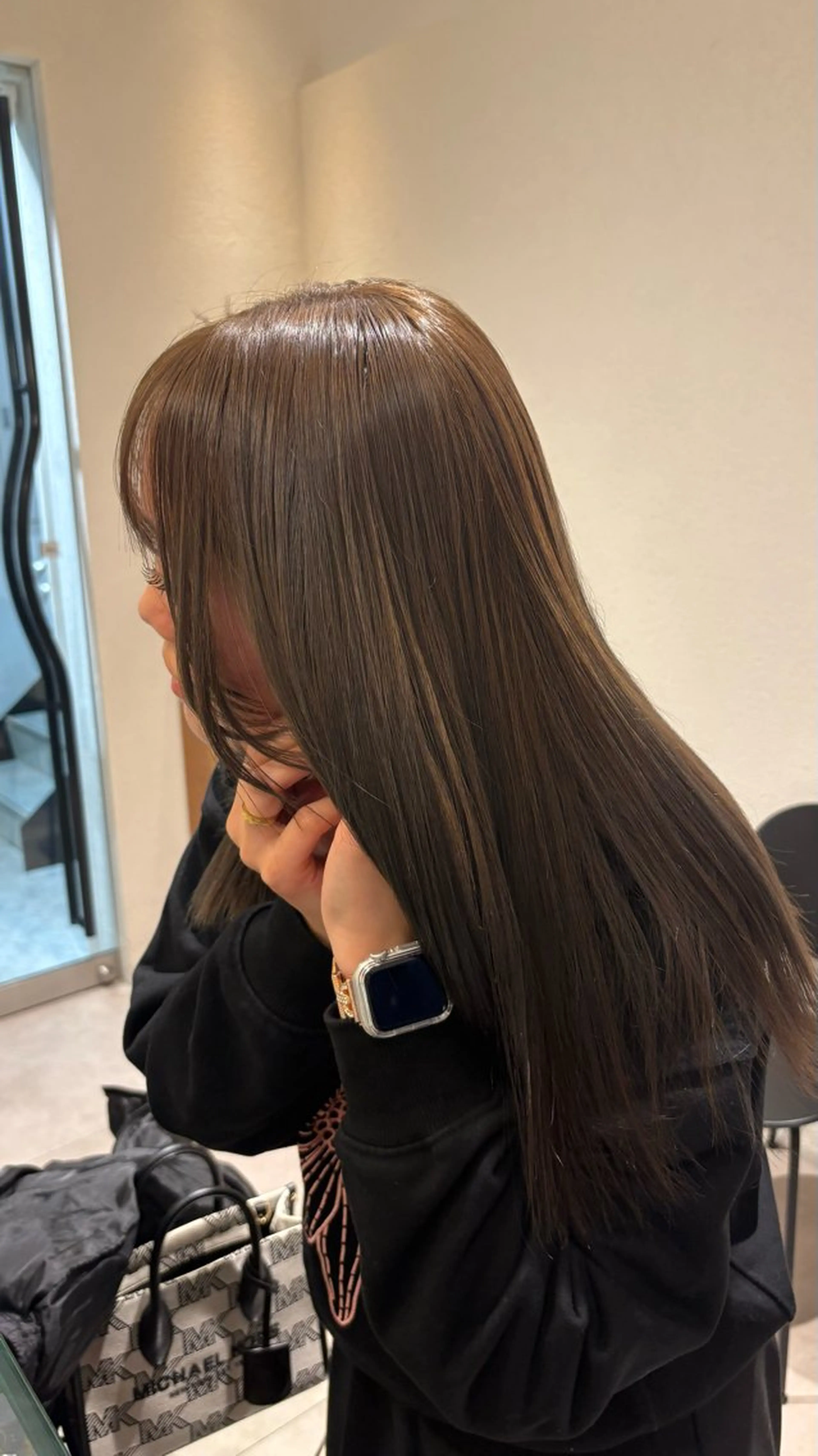 ミディアム カラー 《無料カットモデル / perm》ナミのヘアスタイル