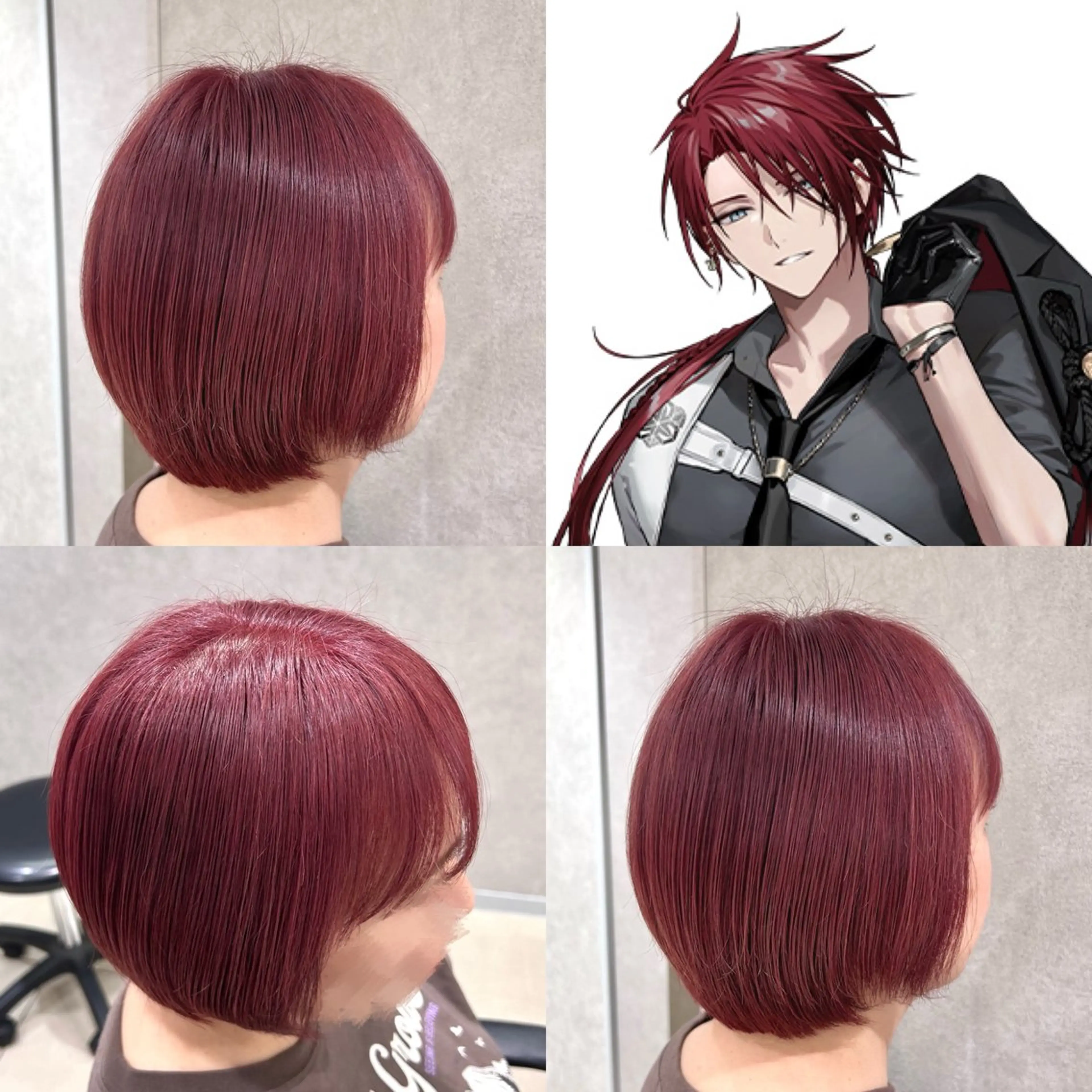 ショート カラー ヘアカラー 【🎀推し デザイン カラー】小池 雪奈のヘアスタイル