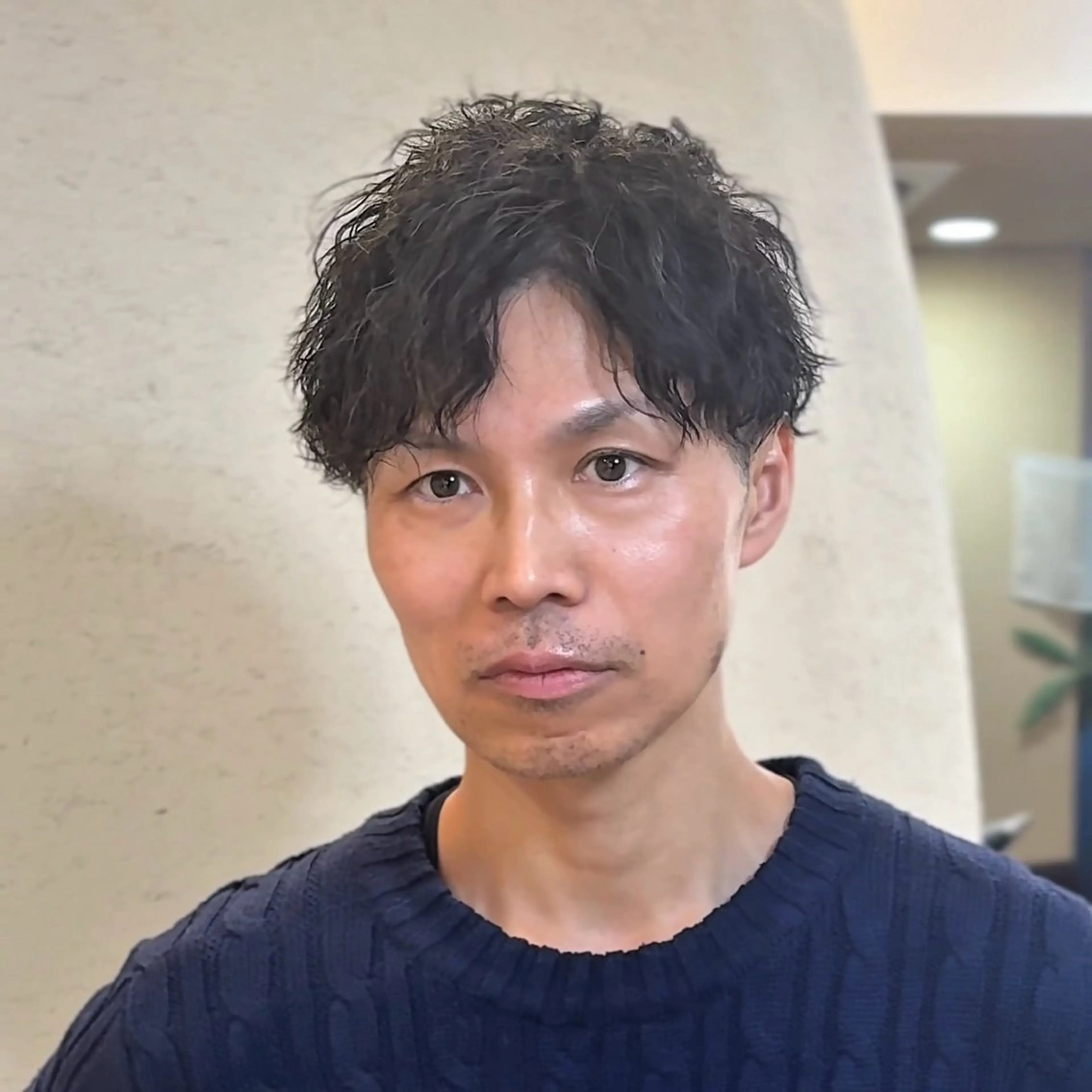 ショート パーマ メンズ カット パーマ GRAZIE due所属・シャドウパーマ ・波巻き/篠谷祐輝のヘアスタイル