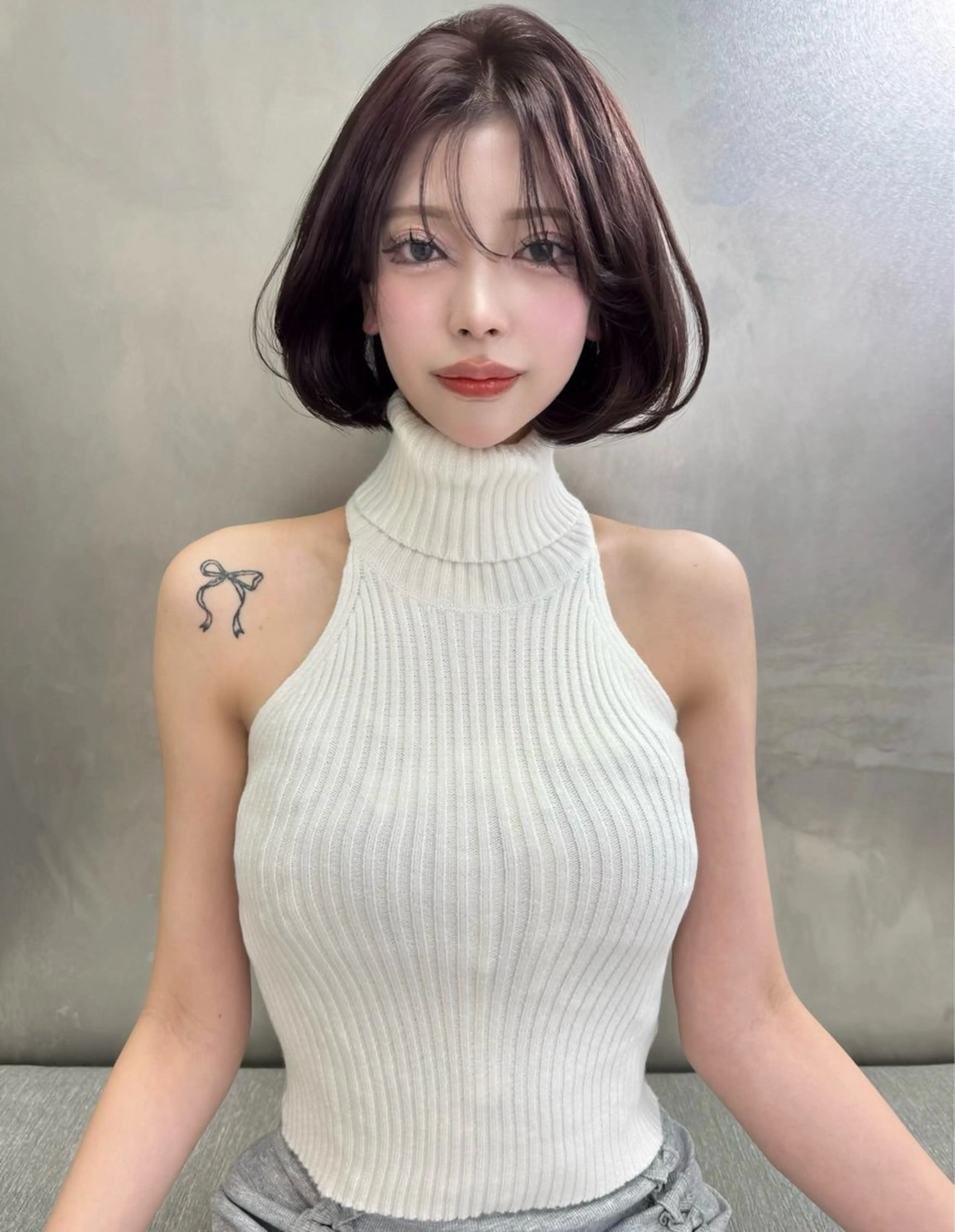 ショート ボブ レイヤーカット カット ヘアカラー トリートメント SOYON大宮2号 ボブ/nanamiのヘアスタイル