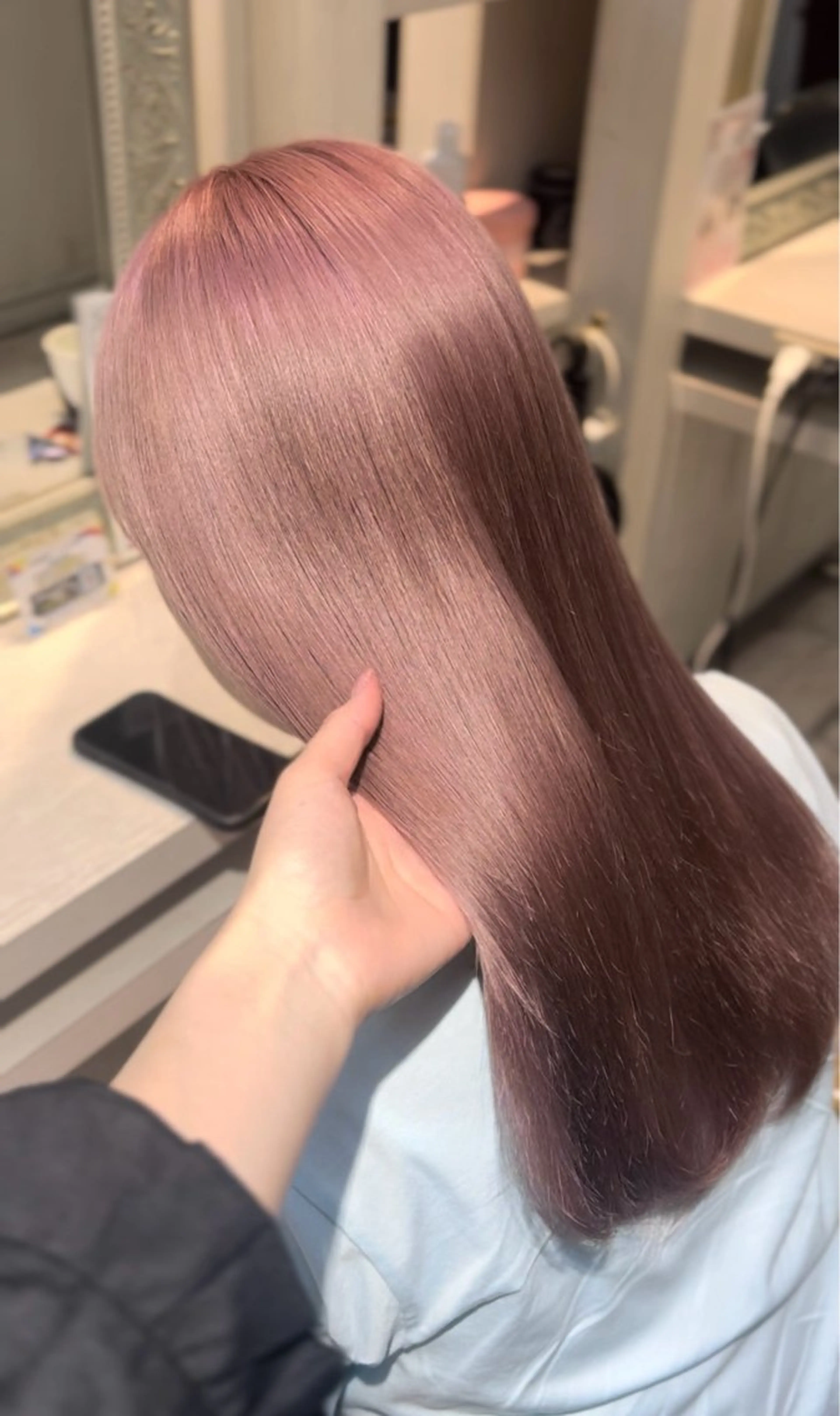 セミロング カット ヘアカラー トリートメント Ogane Mikotoのヘアスタイル