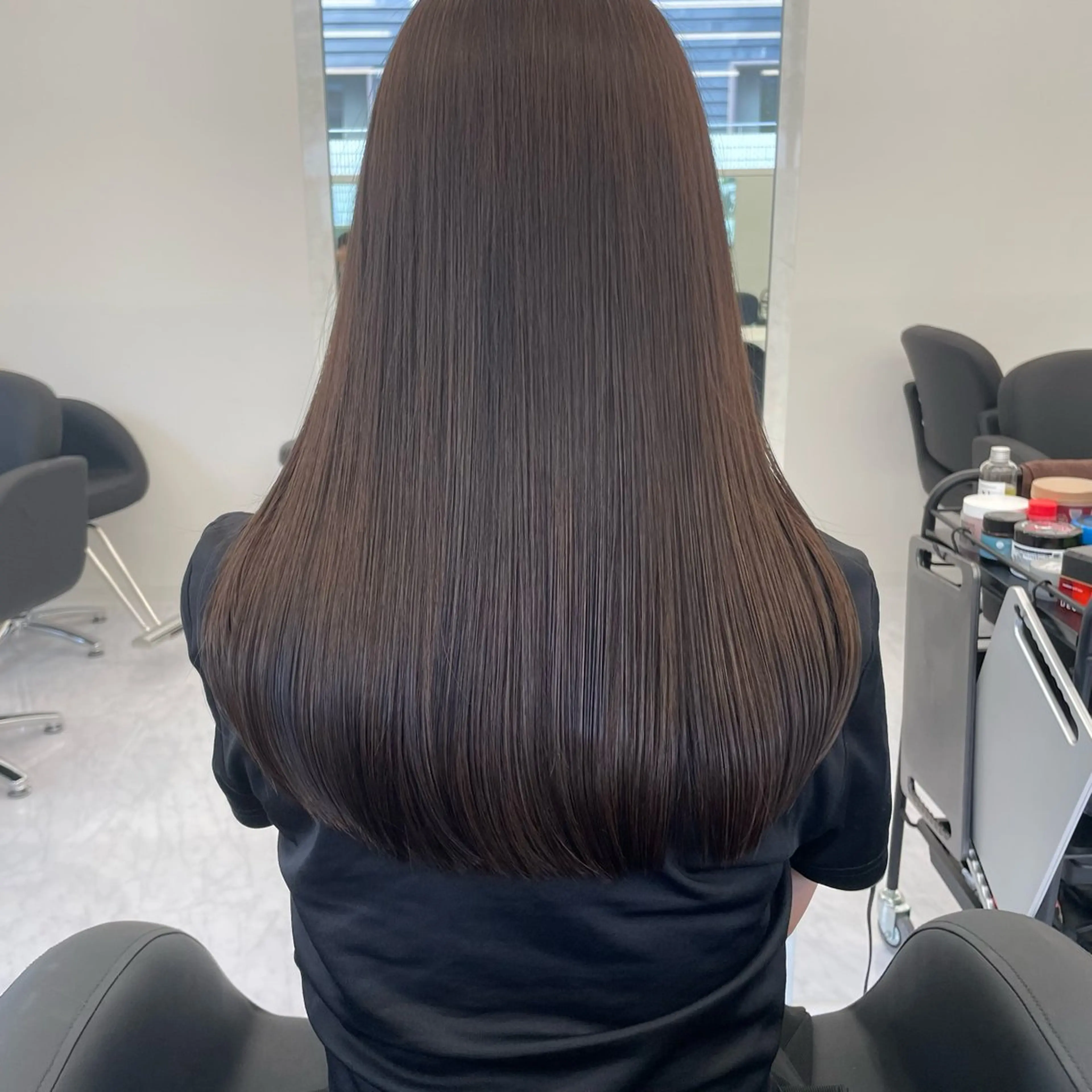 【艶髪度NO.1👑】カット+ケアカラー+Premium髪質改善トリートメント ￥17900[髪質改善]の写真