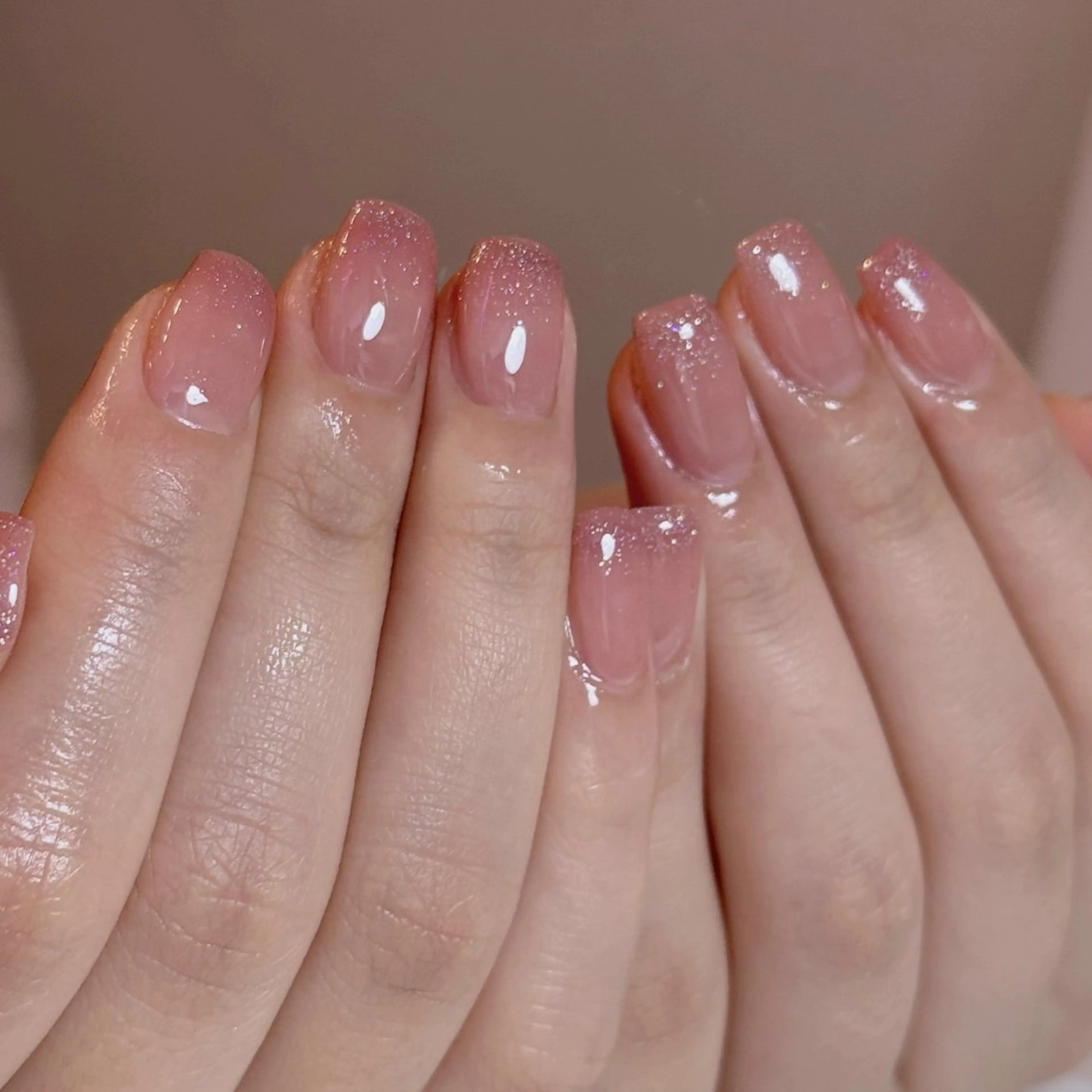 ネイル フラッシュネイル フレンチネイル キラキラネイル 韓国ネイル ラメ(グリッター) Amy Nail所属・Amy Nailのネイルデザイン