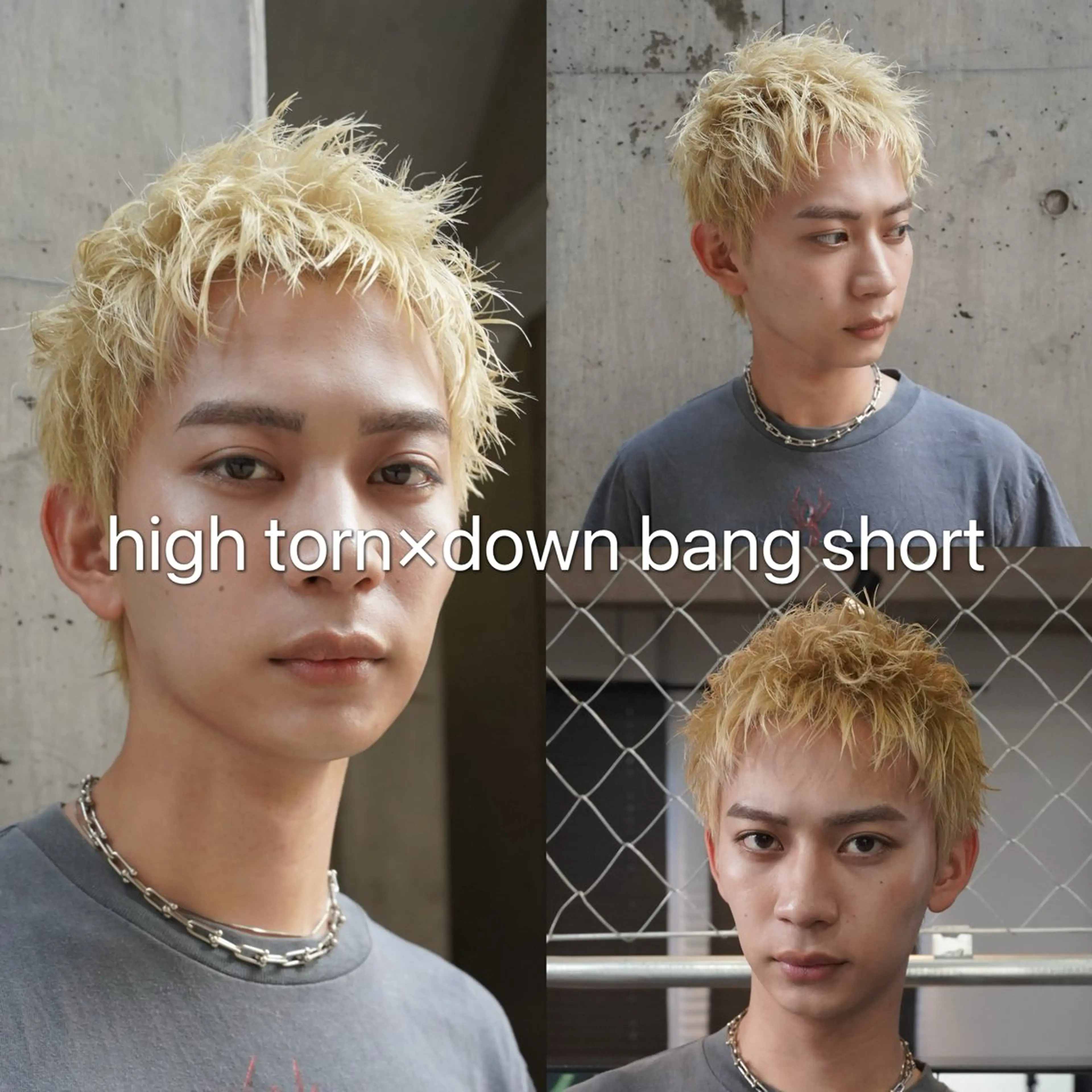 ショート カラー メンズ メンズハイトーン メンズパーマ メンズショート スパイキーショート ハイトーンカラー カット トリートメント スパイキーショート メンズ特化/鈴木美璃のヘアスタイル