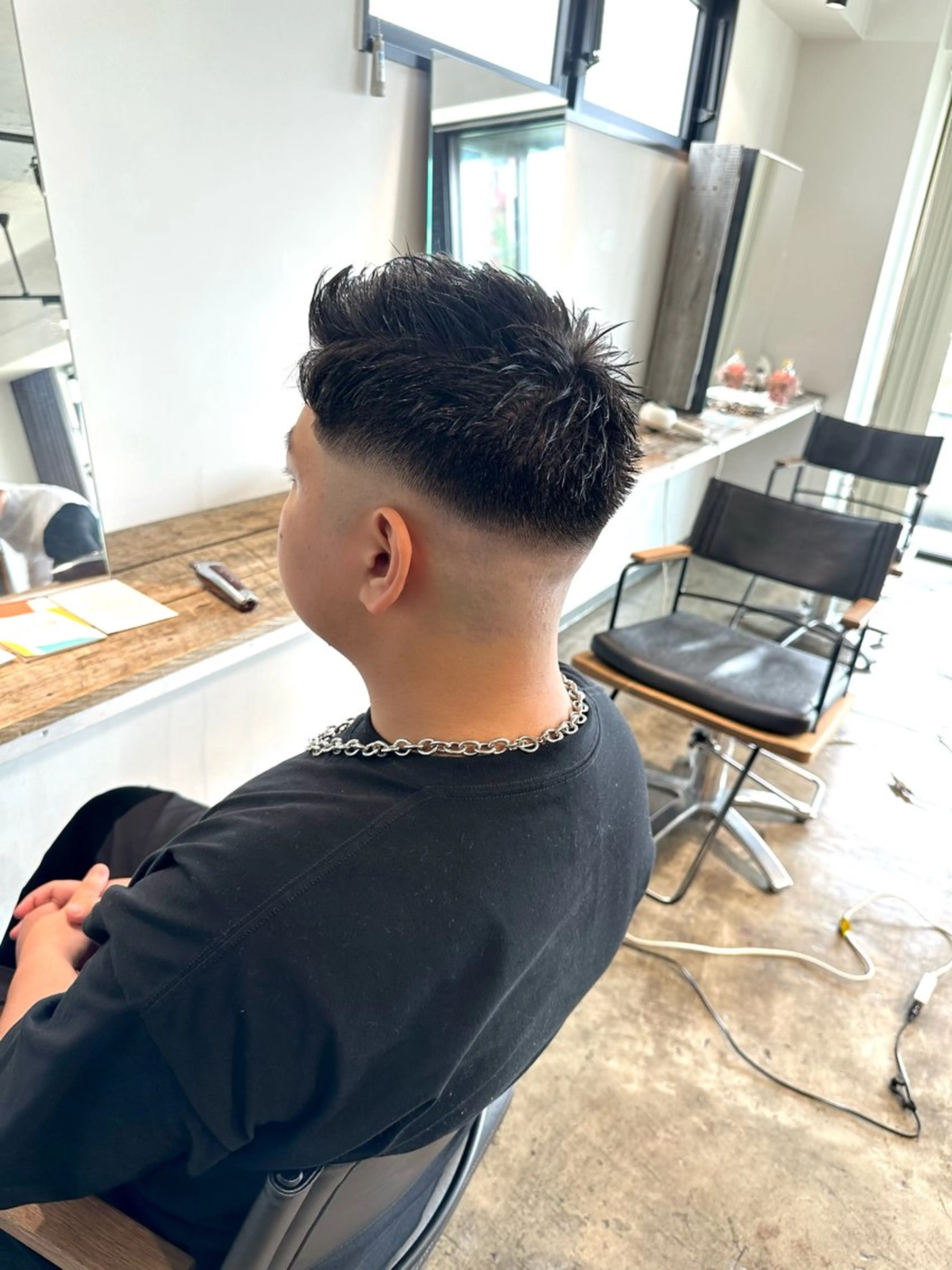 メンズ フェードカット マッシュ メンズパーマ スキンフェード メンズツイストパーマ カット 骨格補正施術/メンズ 専門美容師/YUYAのヘアスタイル