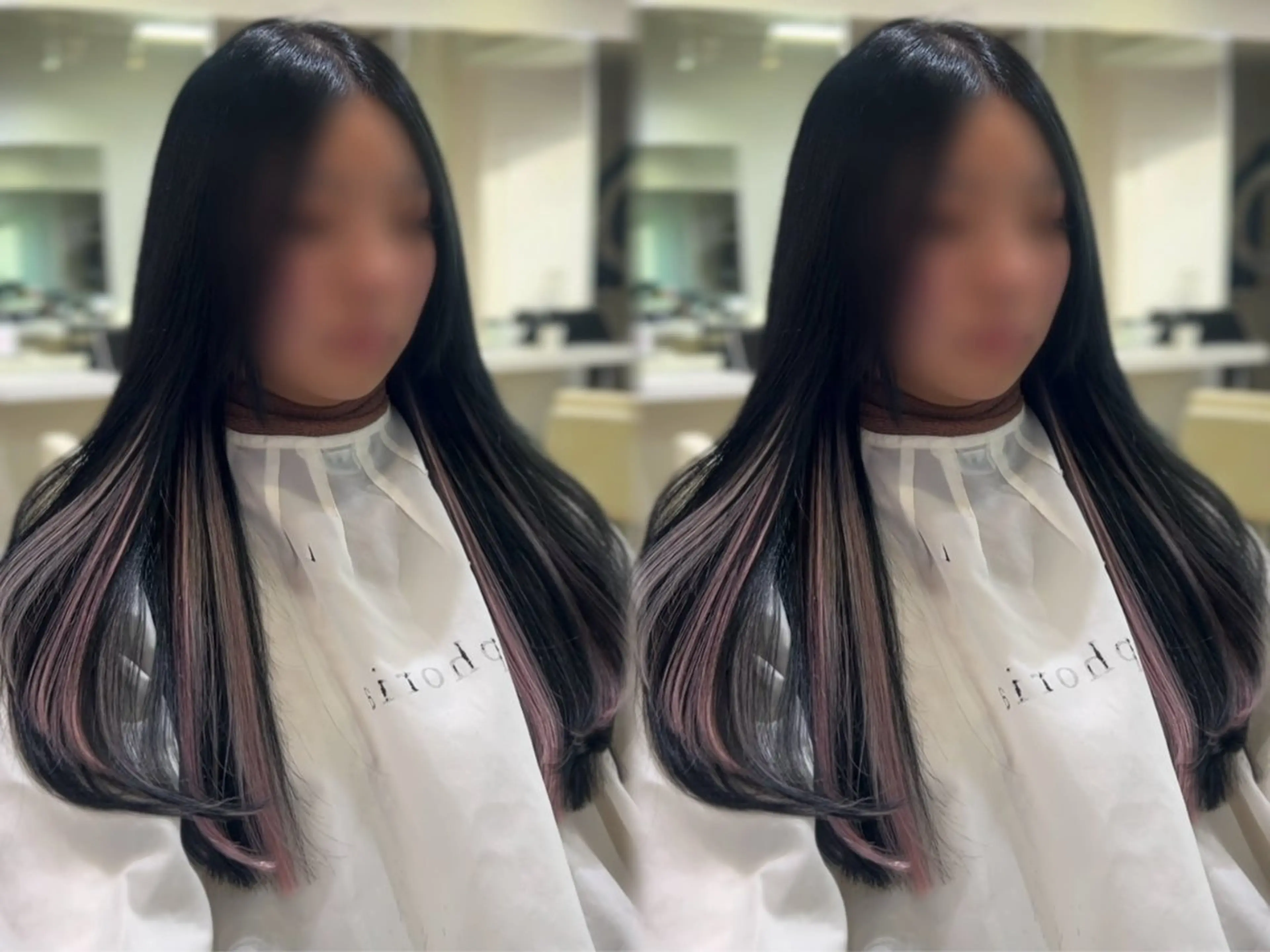 ロング カラー 学生 韓国風ヘア レイヤーカット 似合わせカット カット ヘアカラー トリートメント 海外風レイヤー🎀 新宿MOMOKA🍑のヘアスタイル