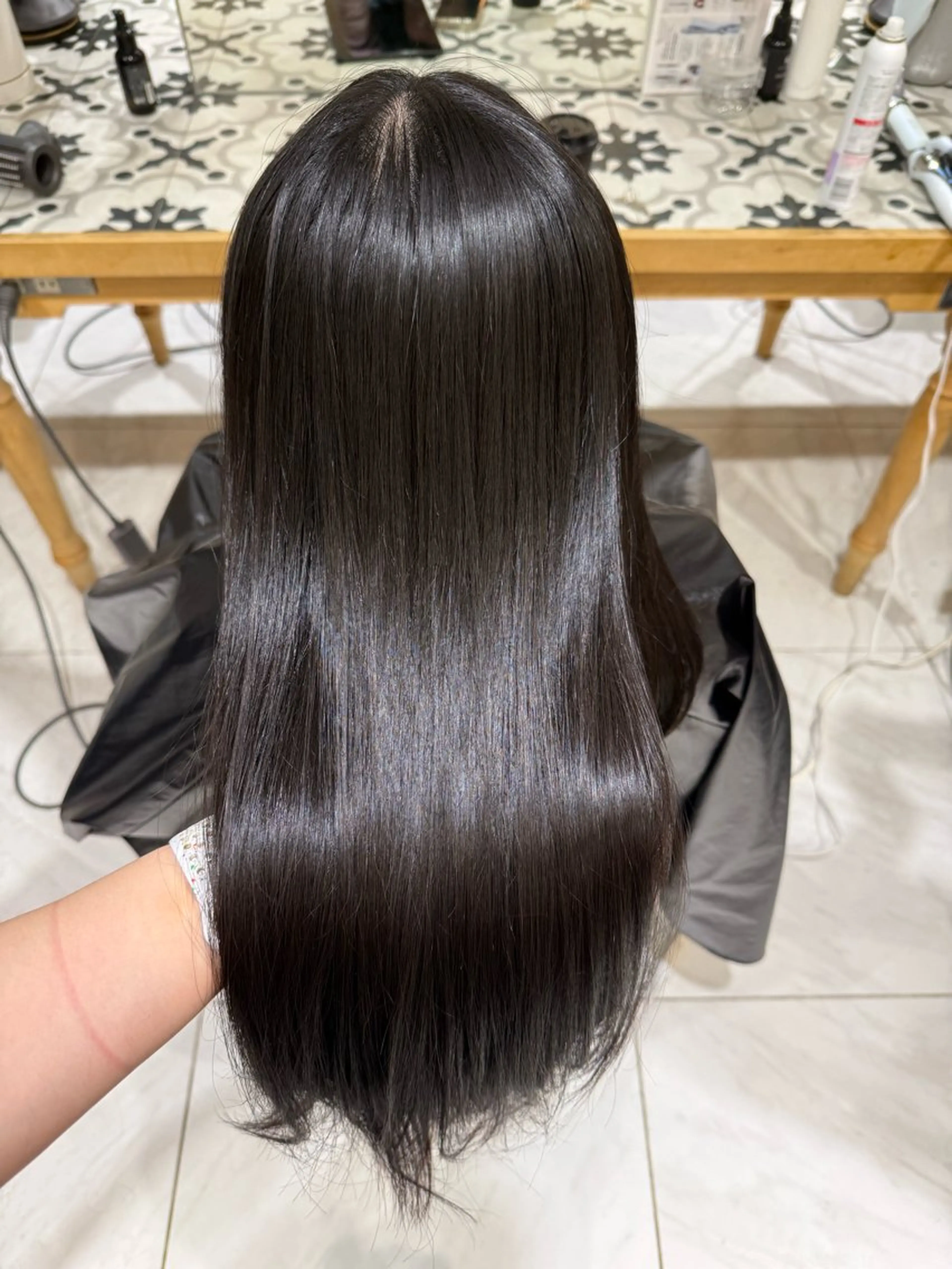 ロング カラー 縮毛矯正 縮毛矯正 トリートメント ヘッドスパ 艶髪/ロングモデル 募集🫧terukaのヘアスタイル