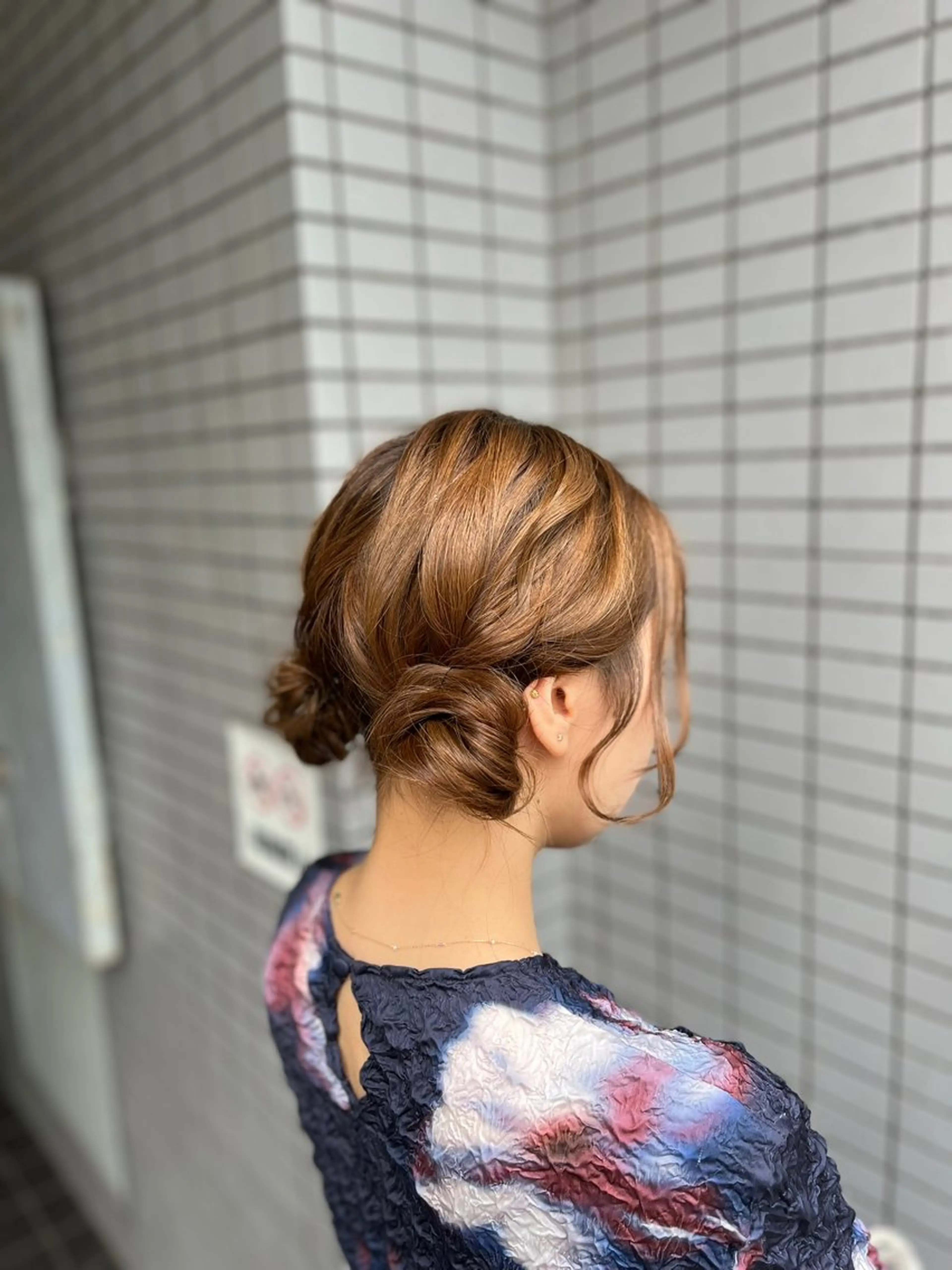 ヘアアレンジ お団子ヘア 結婚式・ブライダル ヘアセット 推し活/パーティヘア ⭐️今田 水風🐰のヘアスタイル