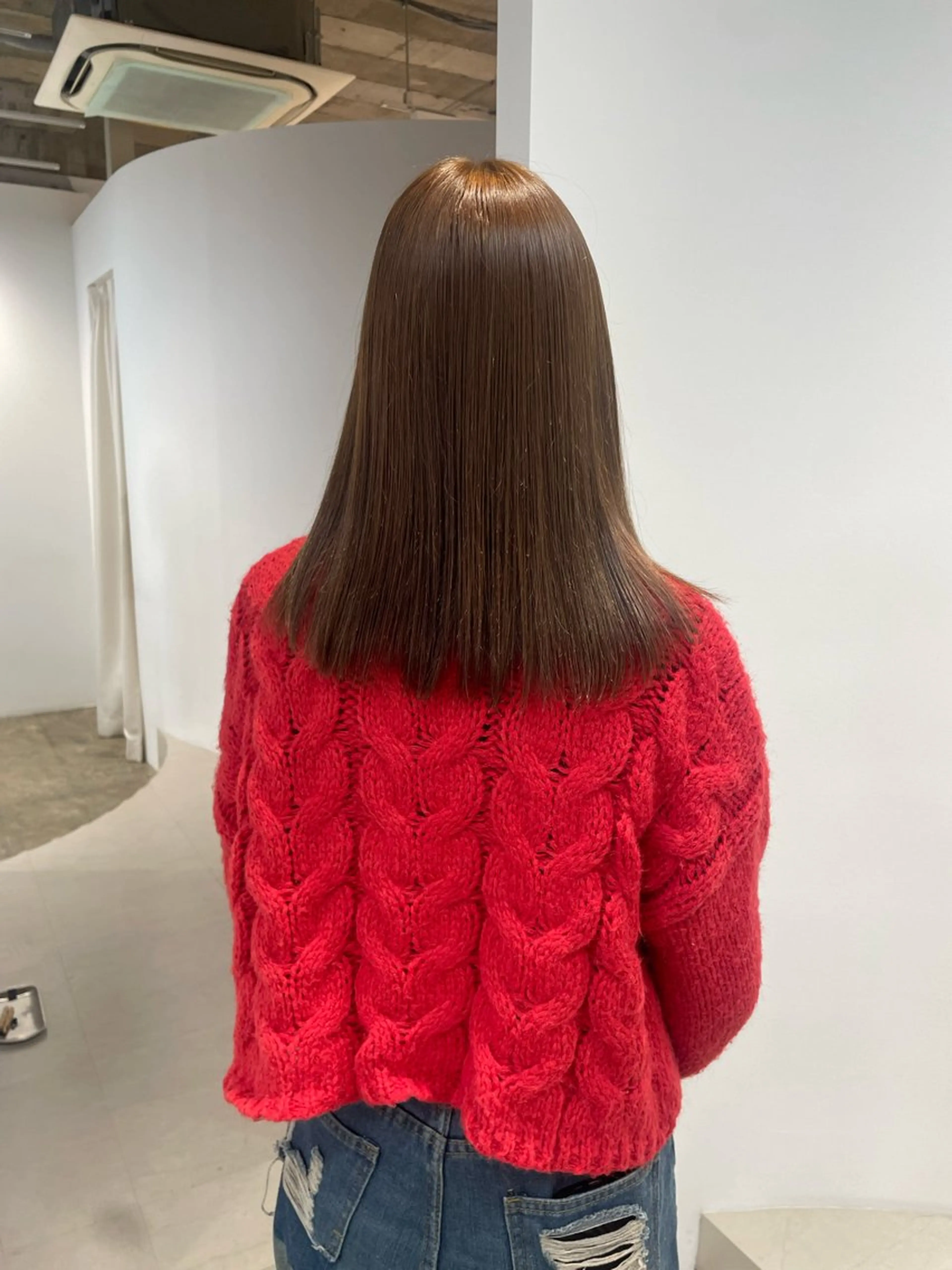 ミディアム カラー ブリーチ ブリーチなしカラー ヘアカラー トリートメント 𝘚𝘶𝘻𝘶 𓂃𓈒𓏸のヘアスタイル