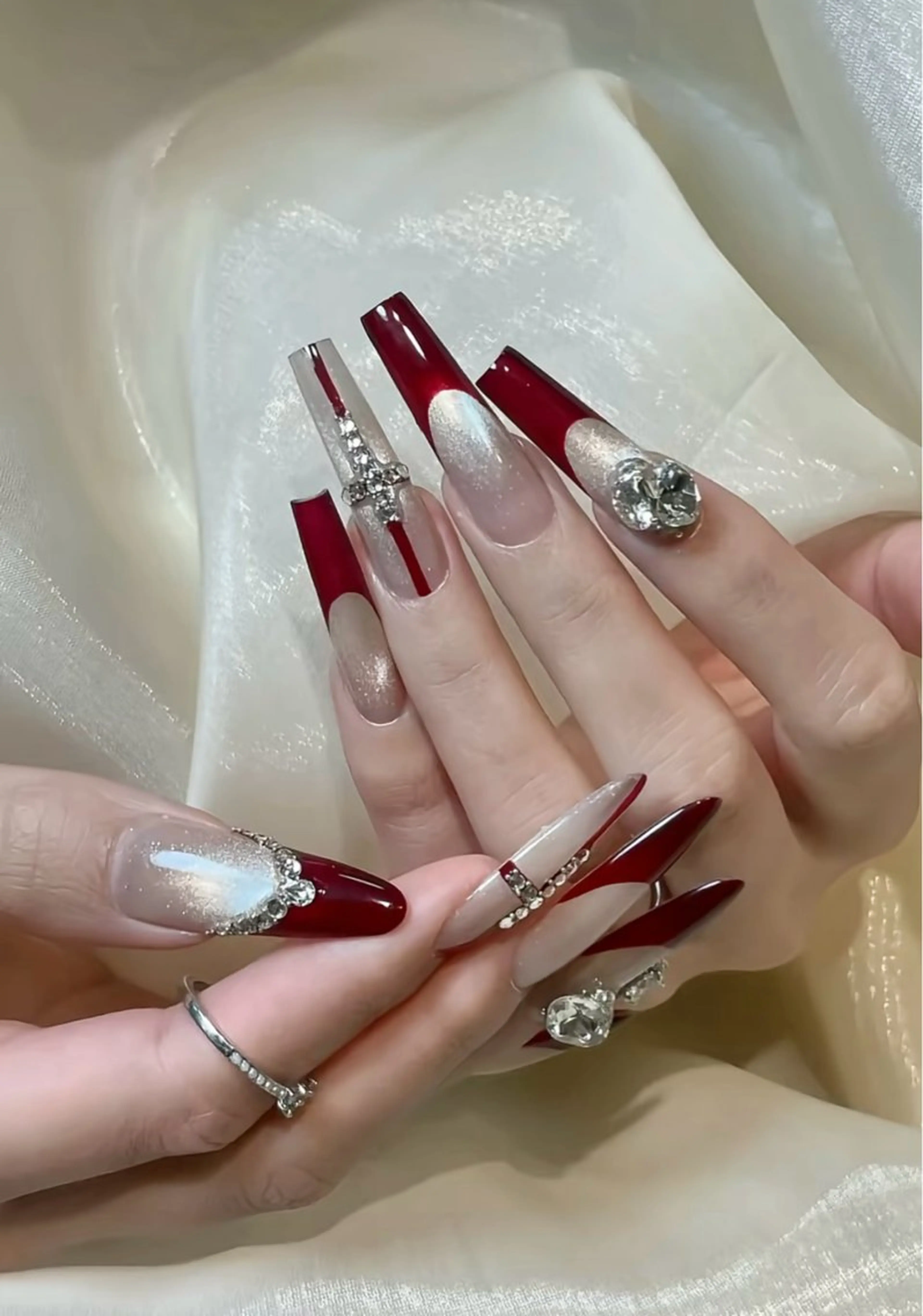 ネイル 長さ出し フットネイル ジェルネイル 韓国ネイル マグネットネイル YMT NailStudio所属・YMT NailStudioのネイルデザイン