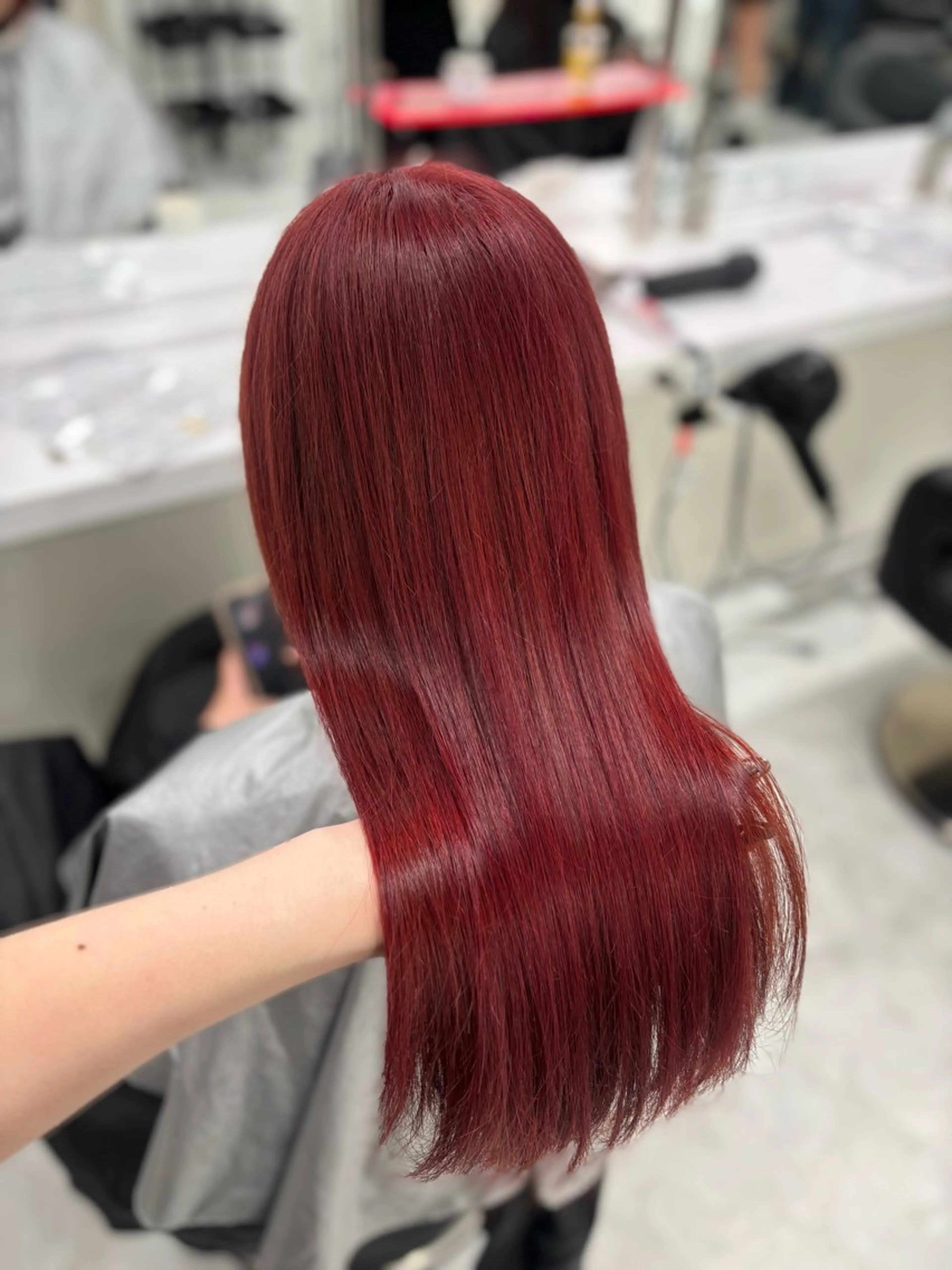 ロング ヘアカラー まろっと艶感ブラウン ベージュ🤍まなかのヘアスタイル