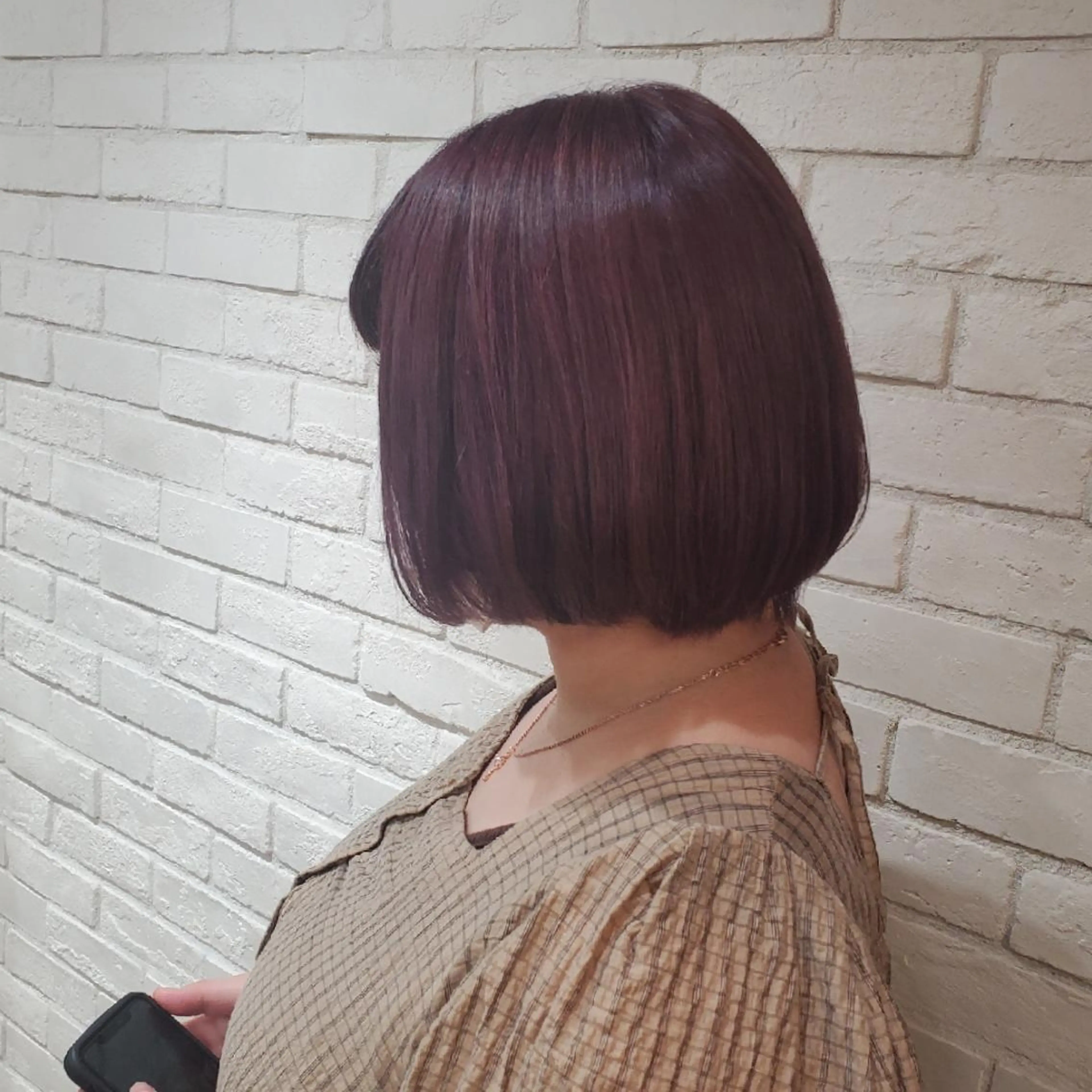 ミディアム カラー ブリーチ カシス カット ヘアカラー トリートメント パーソナルカラー 診断🍀マリンのヘアスタイル