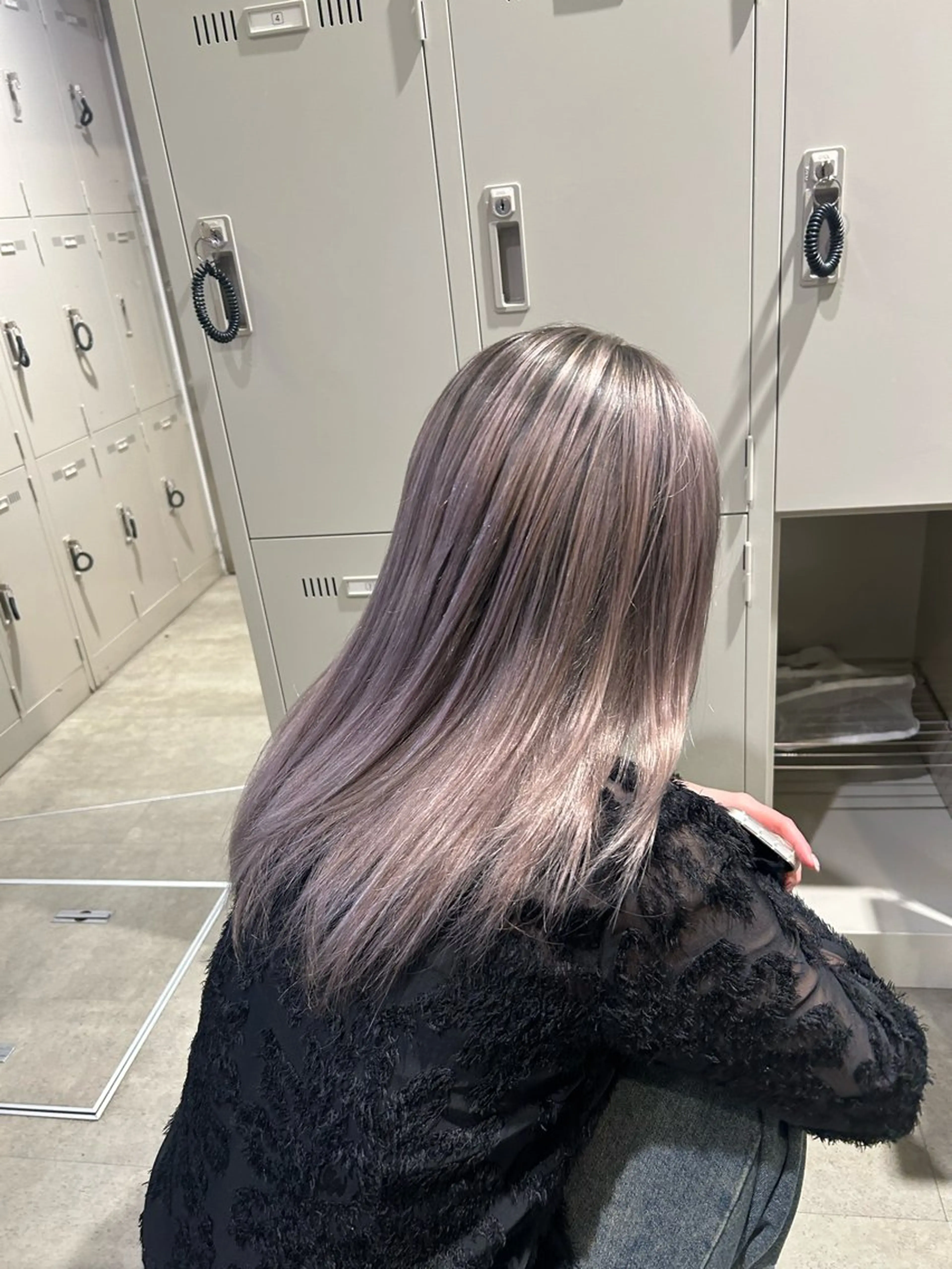 ロング カラー ヘアカラー ヘアセット 韓国/トレンド レイヤー【101】のヘアスタイル