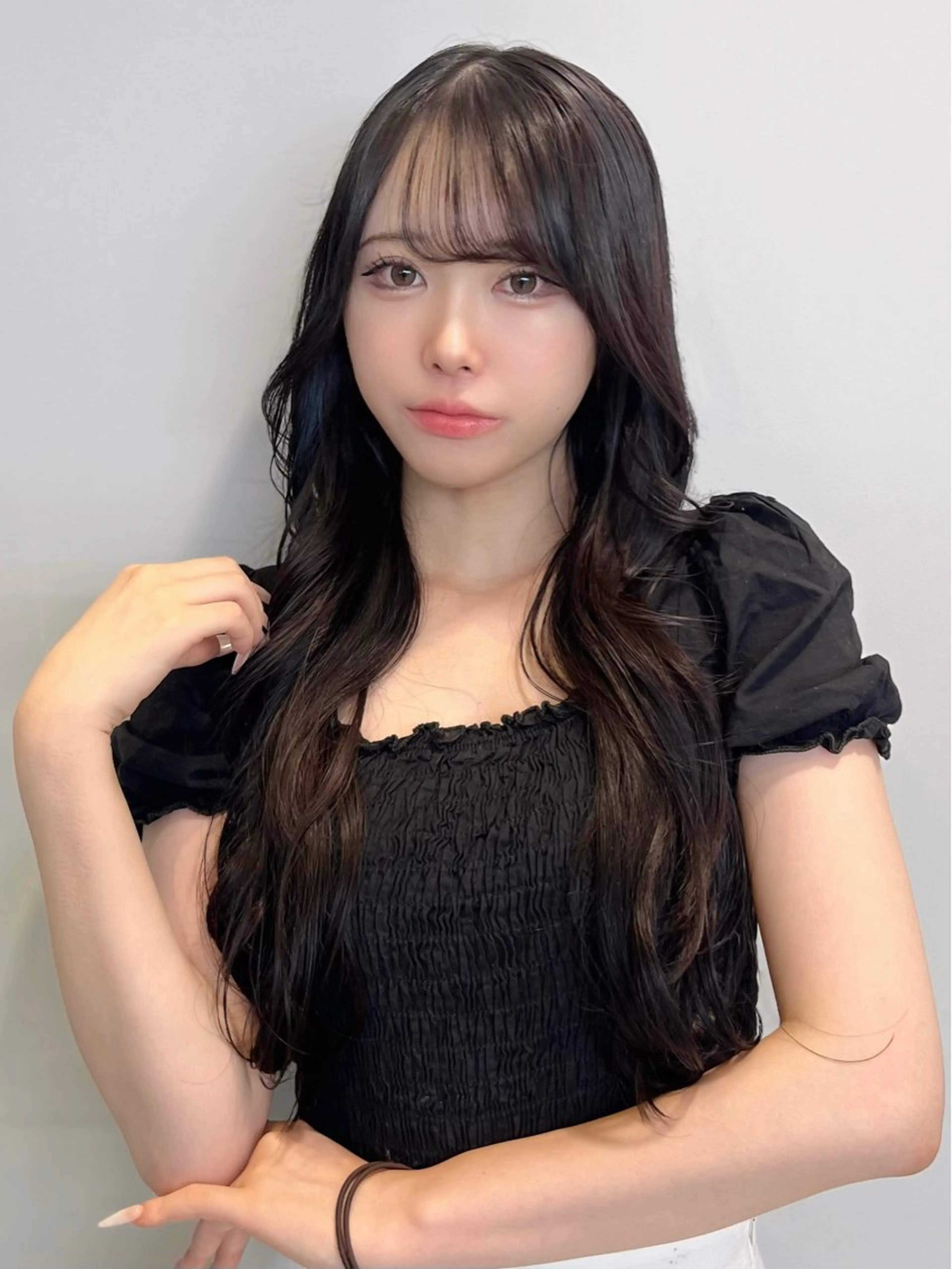 ロング カラー 透明感カラー グレージュ レイヤーカット カット ヘアカラー レイヤー/髪質改善 DAISUKEのヘアスタイル