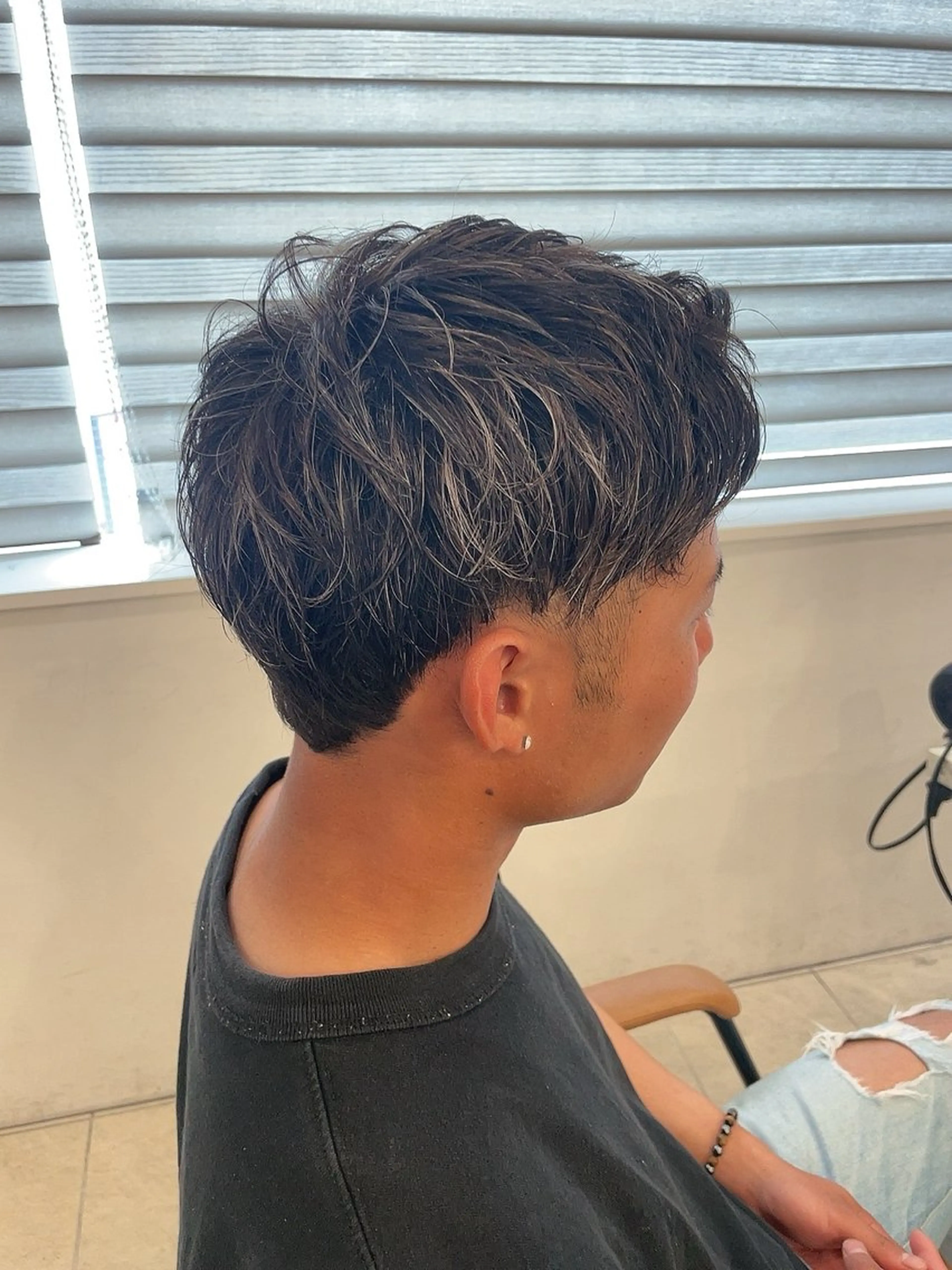 メンズ メンズハイライト 髪質改善/ボブ/韓国 レイヤー💫あらいのヘアスタイル