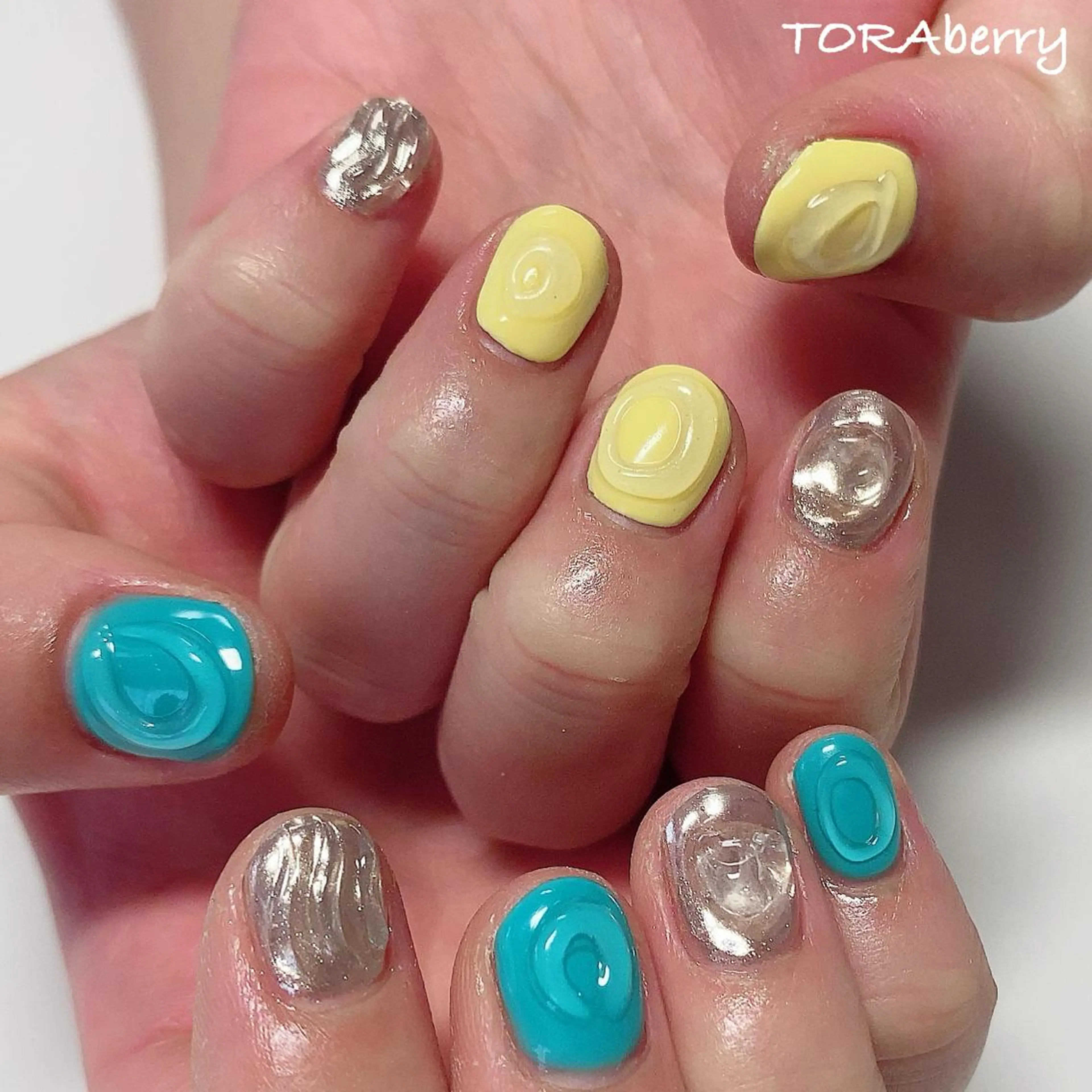 ネイル ショートネイル ハンドネイル ネイリスト なつみのネイルデザイン