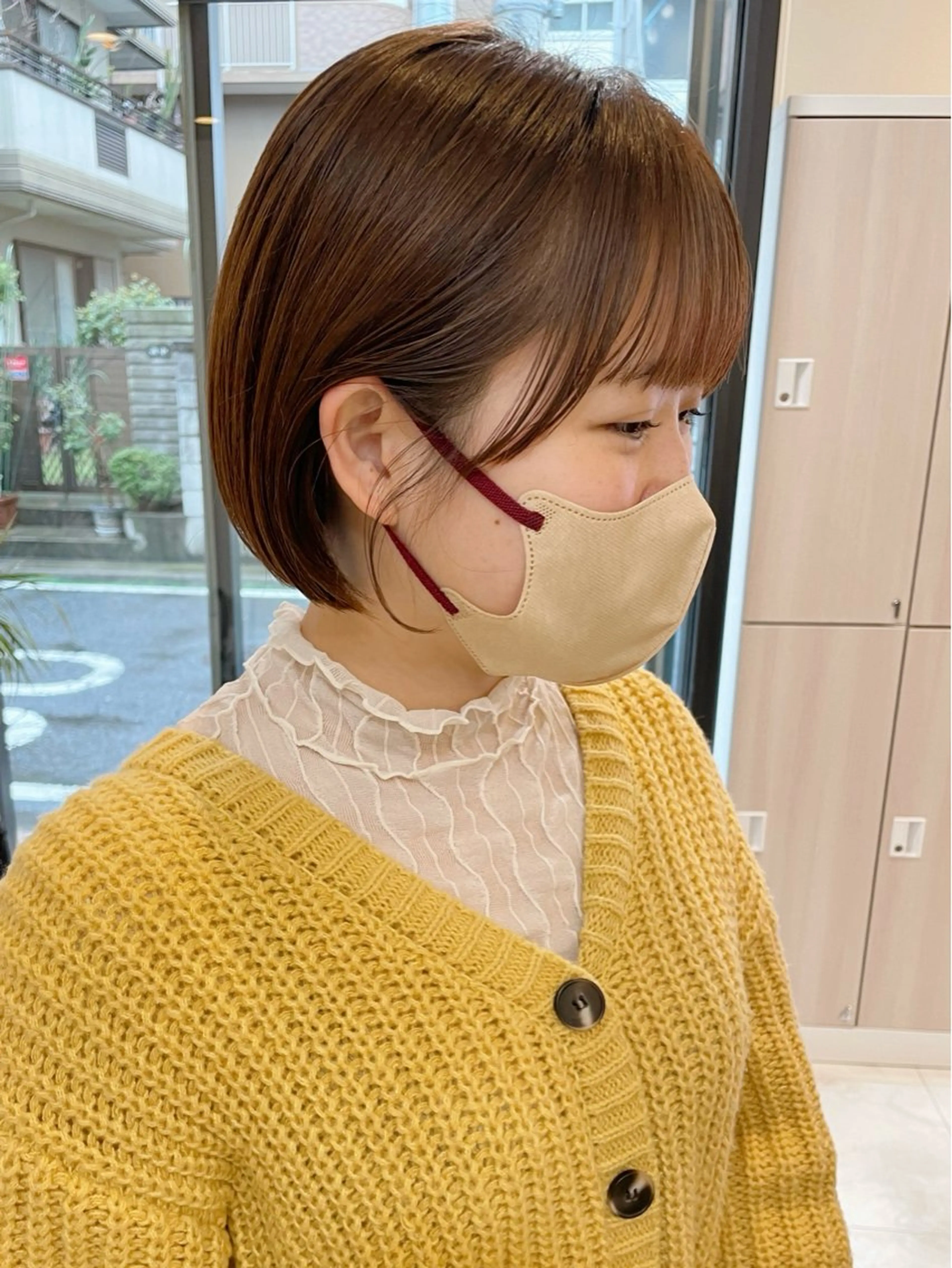 ショート 切りっぱなしボブ ボブ カット ヘアカラー 【ボブ/個室サロン】 癒し空間mimuraのヘアスタイル