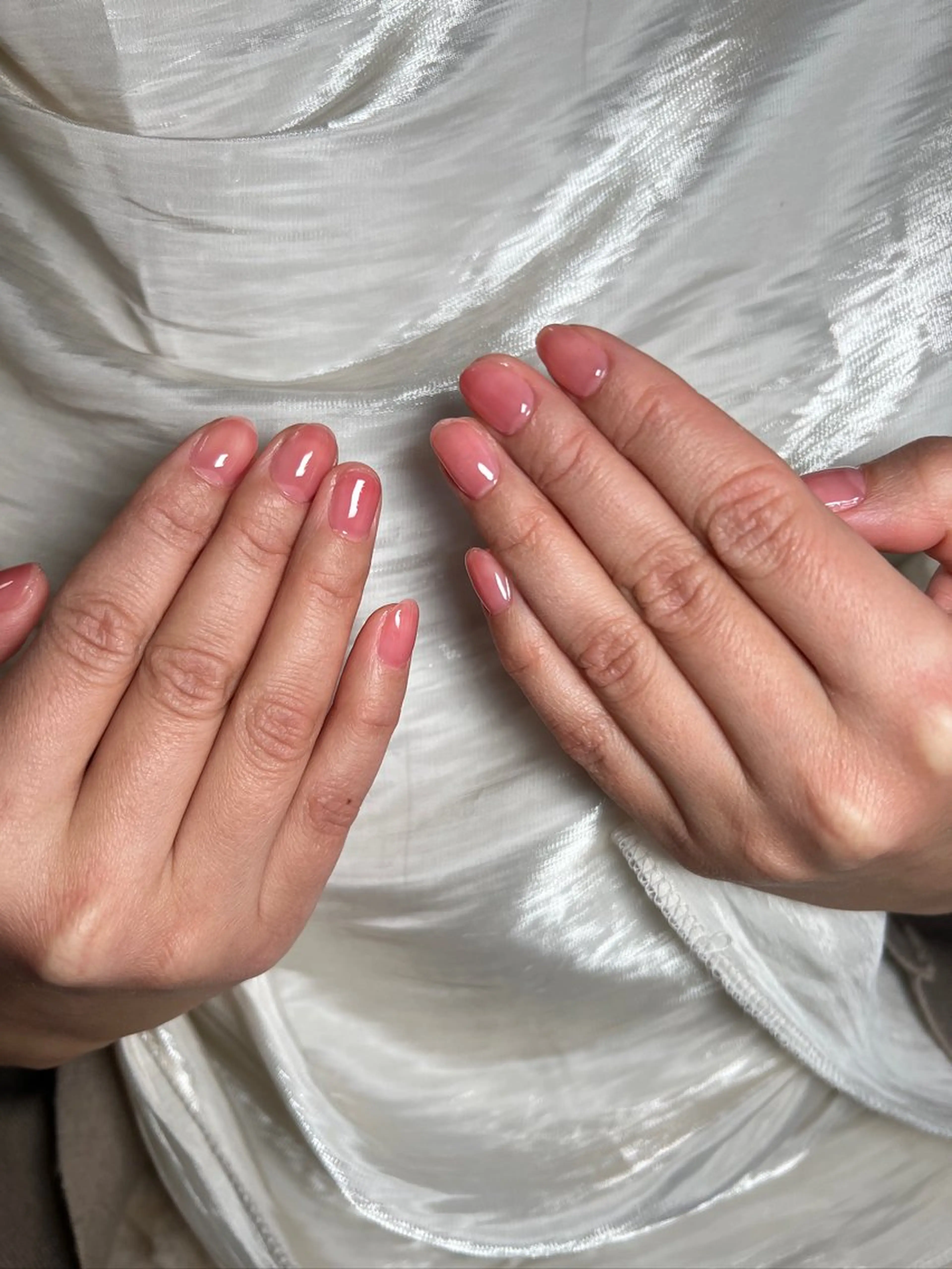 モデル練習自爪ワンカラー/ラメグラ¥0の写真