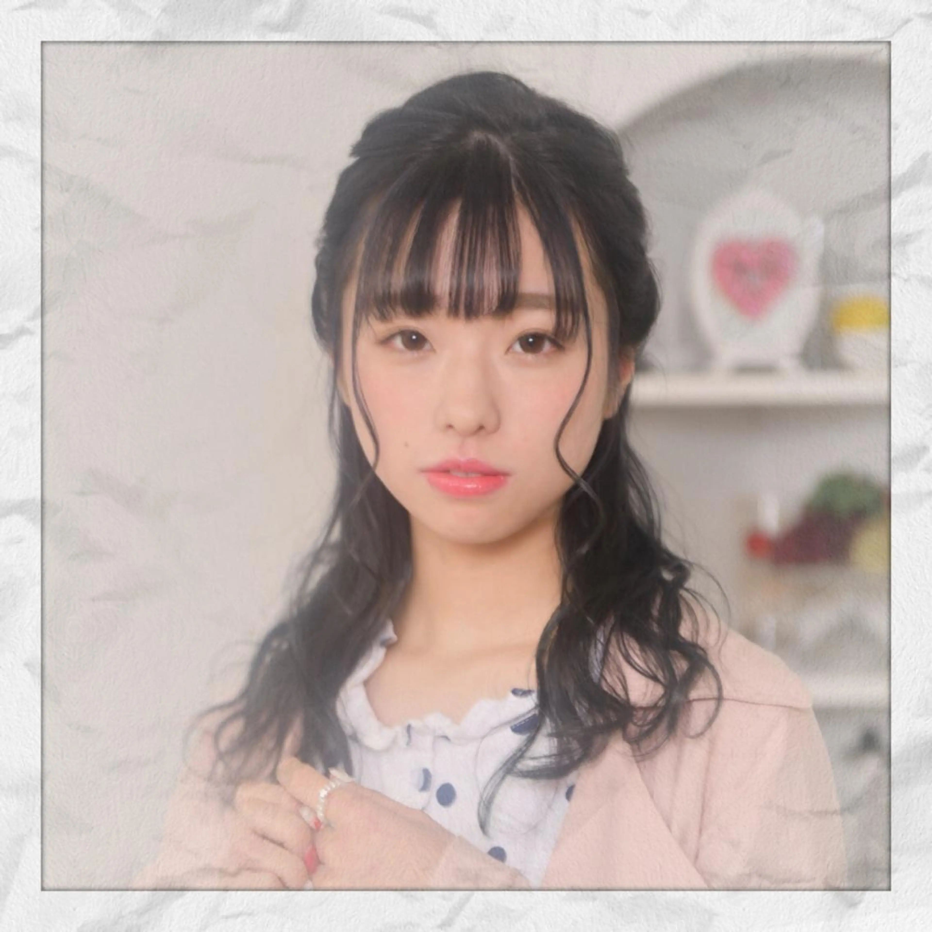 セミロング ヘアアレンジ ハーフアップ ヘアセット ヘアセット/着付け 𓇼 松本 夏美𓇼のヘアスタイル