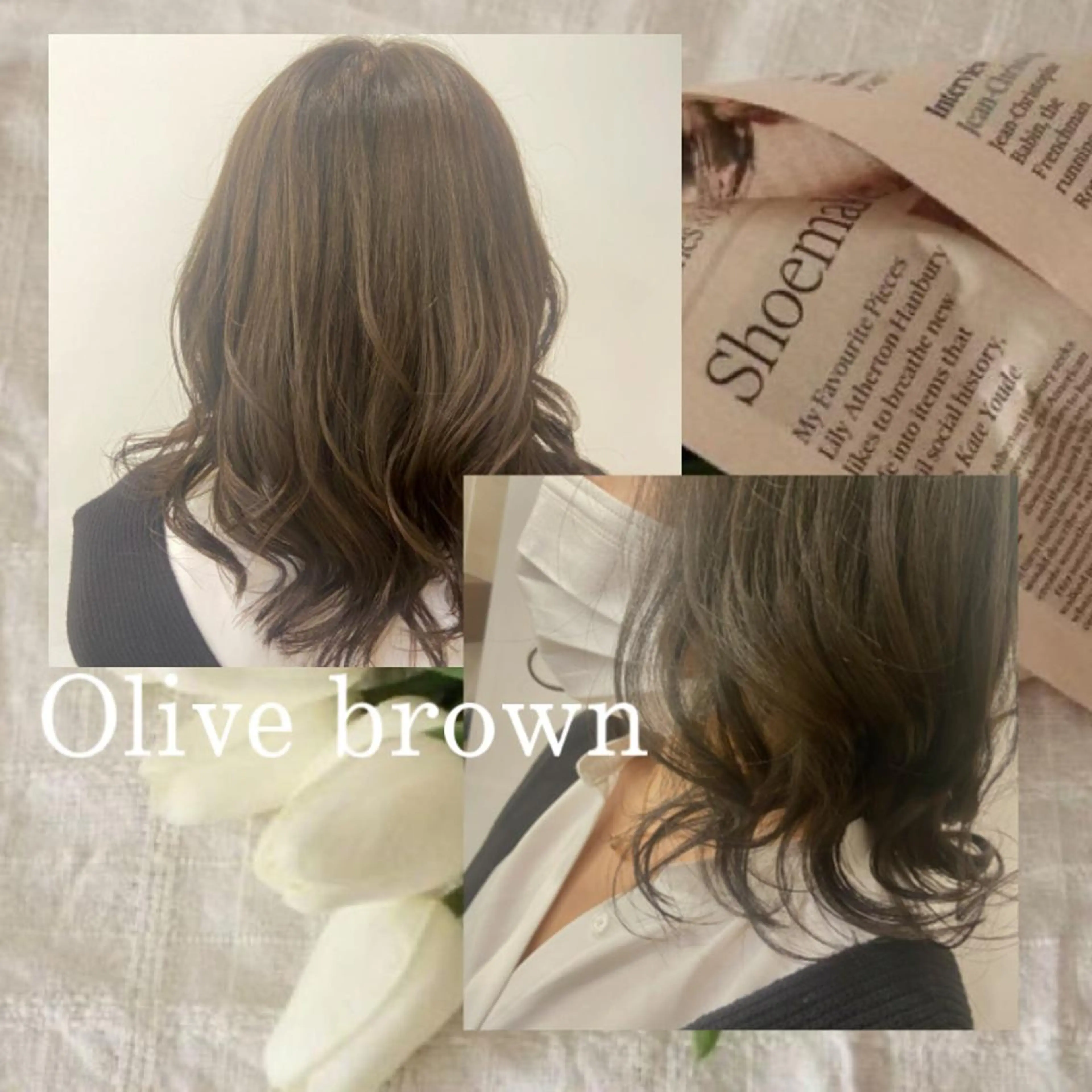 セミロング カラー アッシュ オレンジ カット ヘアカラー トリートメント eN°byyoureshair所属・🎀若者人気No.1 湯川響🎀のヘアスタイル