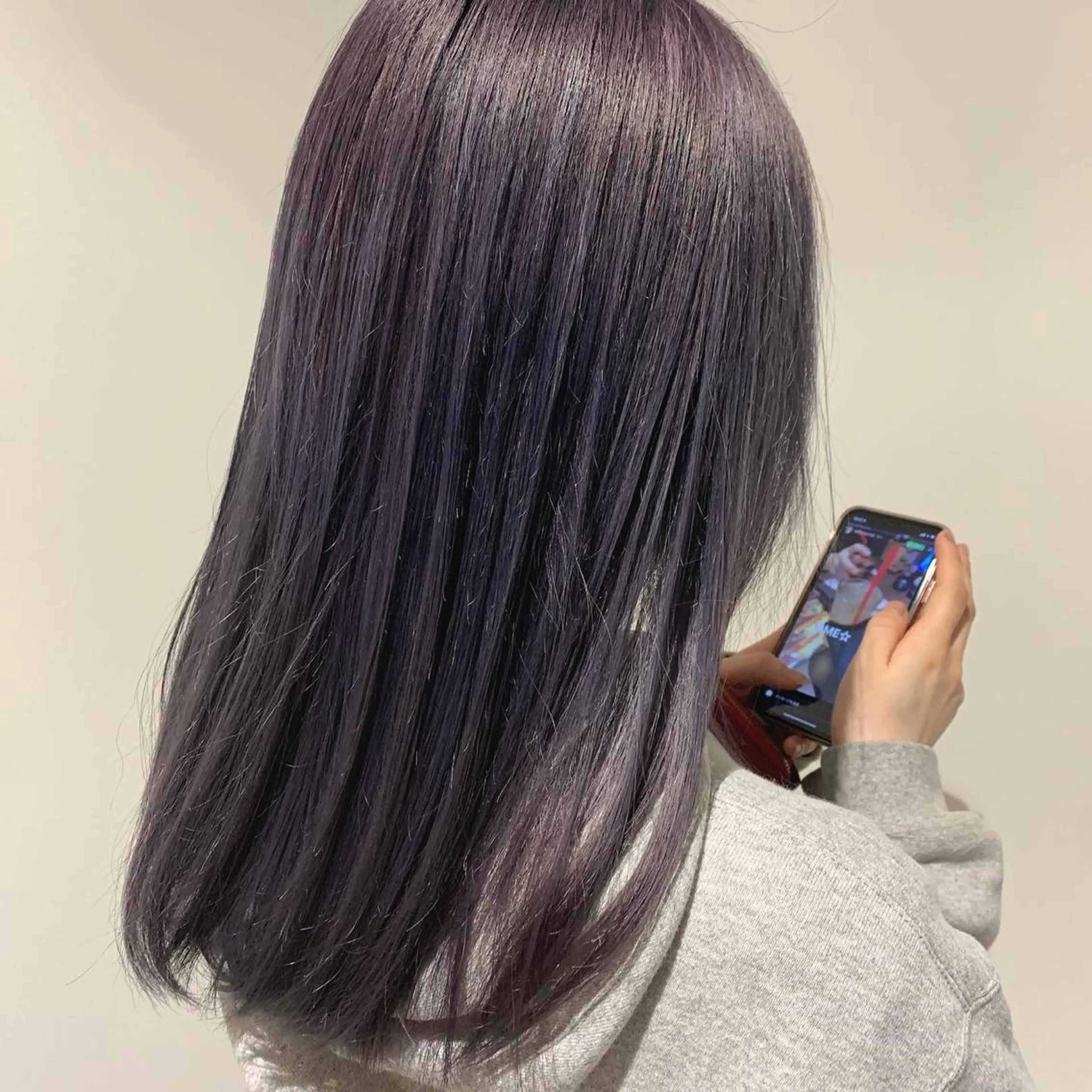 セミロング カラー 野村 俊太のヘアスタイル