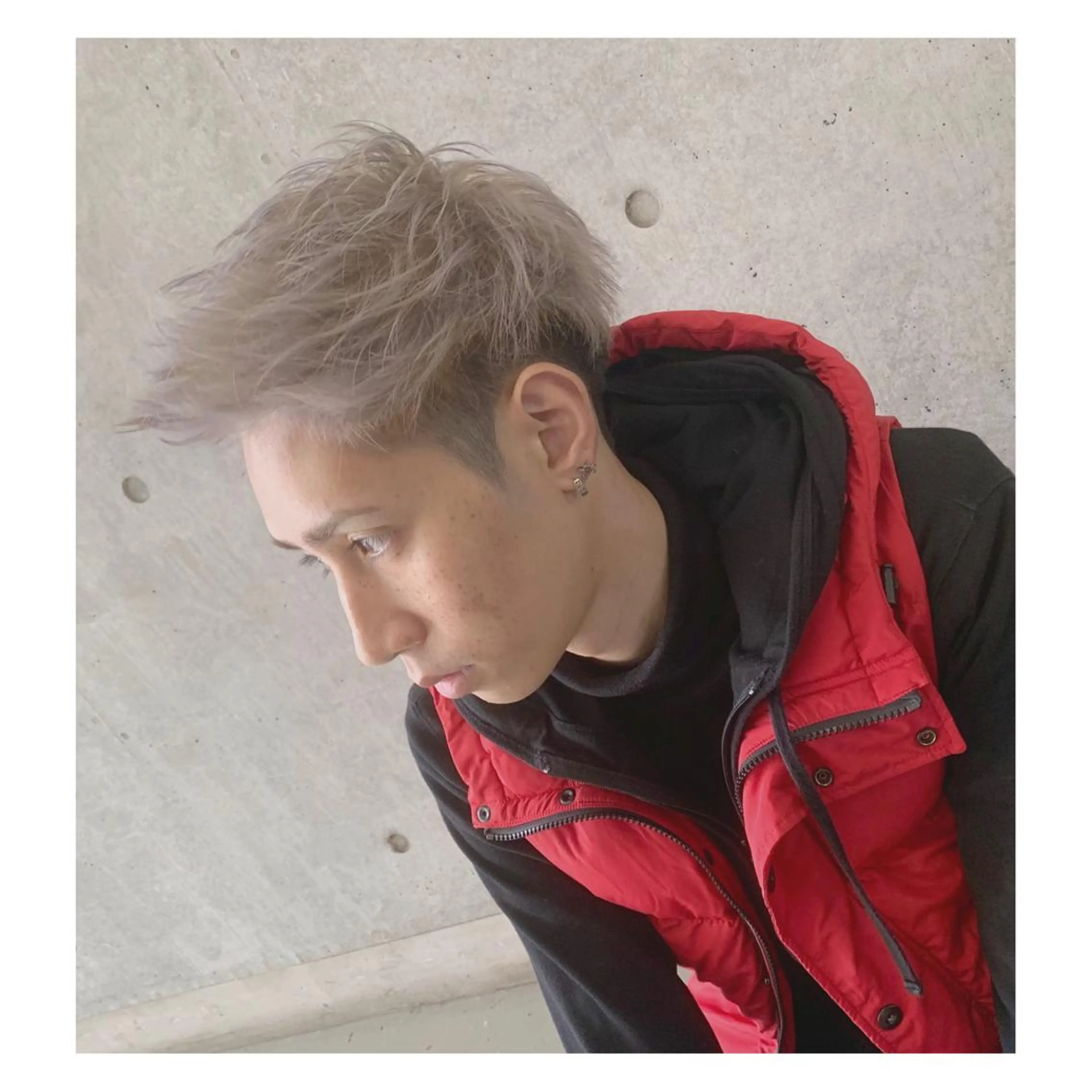 ショート カラー ヘアアレンジ メンズ ange☞ soutaのヘアスタイル