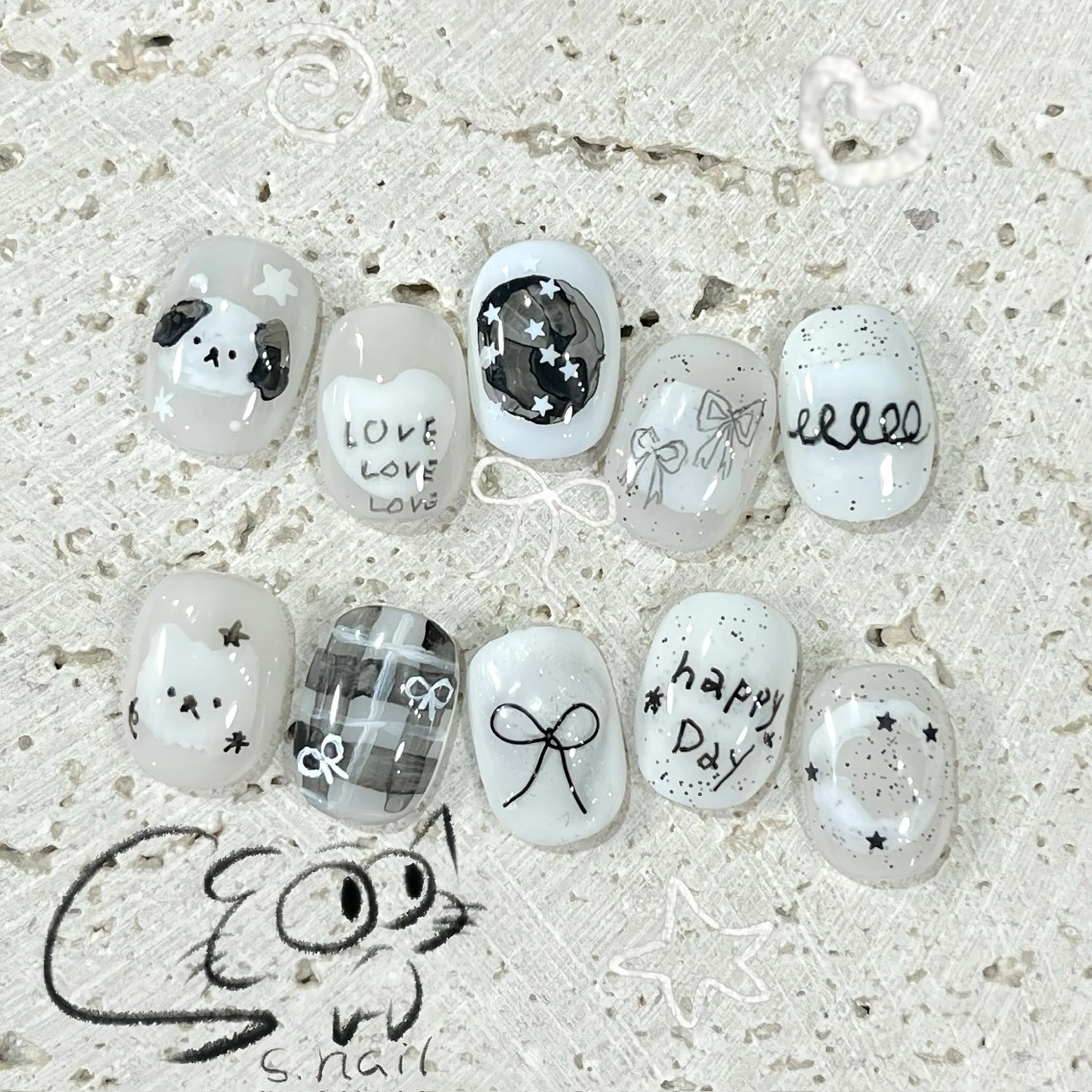 ネイル チークネイル フレンチネイル グラデーション マグネットネイル ワンカラーネイル ハンドネイル S.nail所属・S.nail _のネイルデザイン