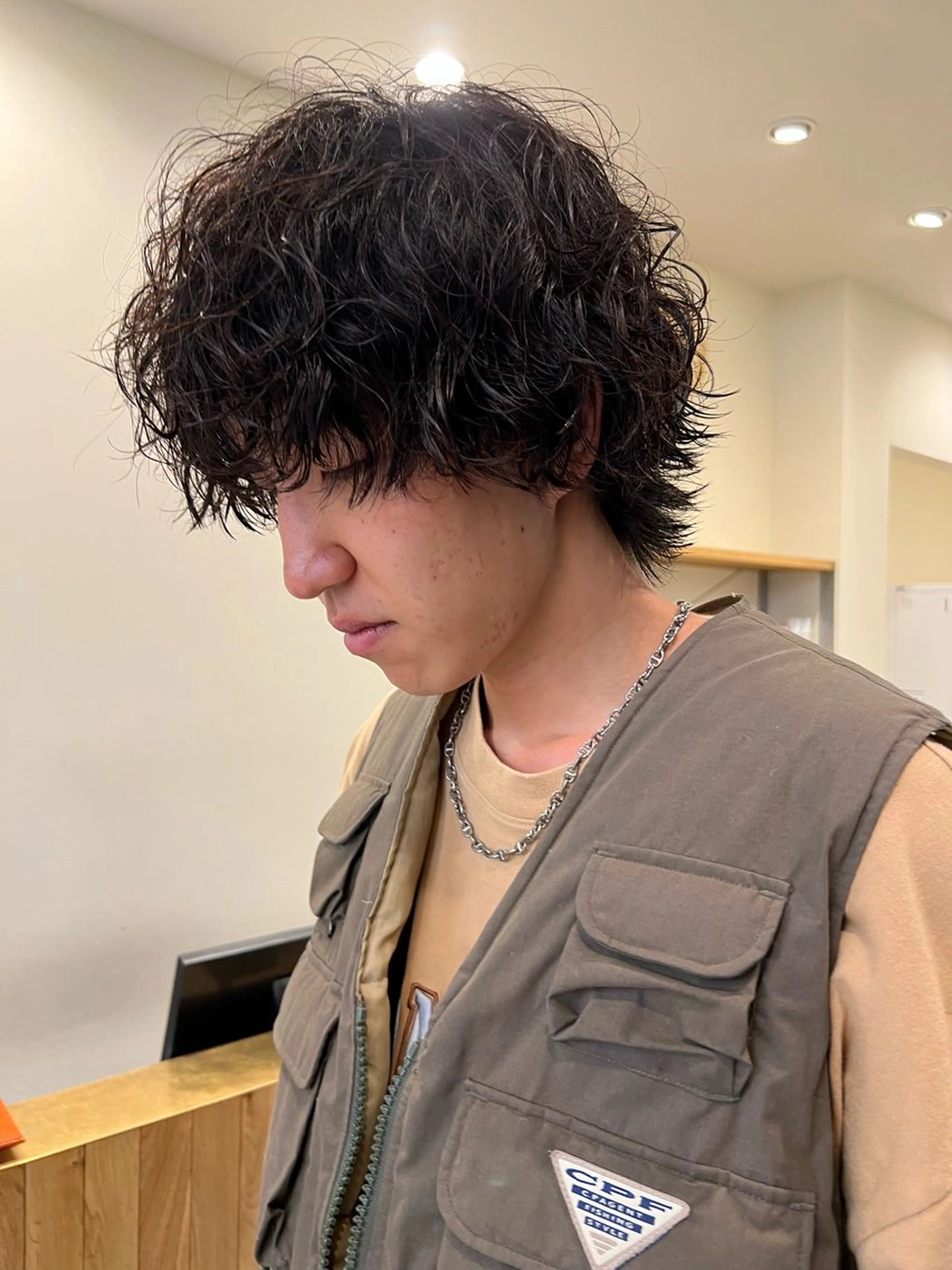 パーマ メンズ メンズパーマ belle 表参道 terrace所属・抜きっぱなしブロンド /ハイトーン/カナタのヘアスタイル