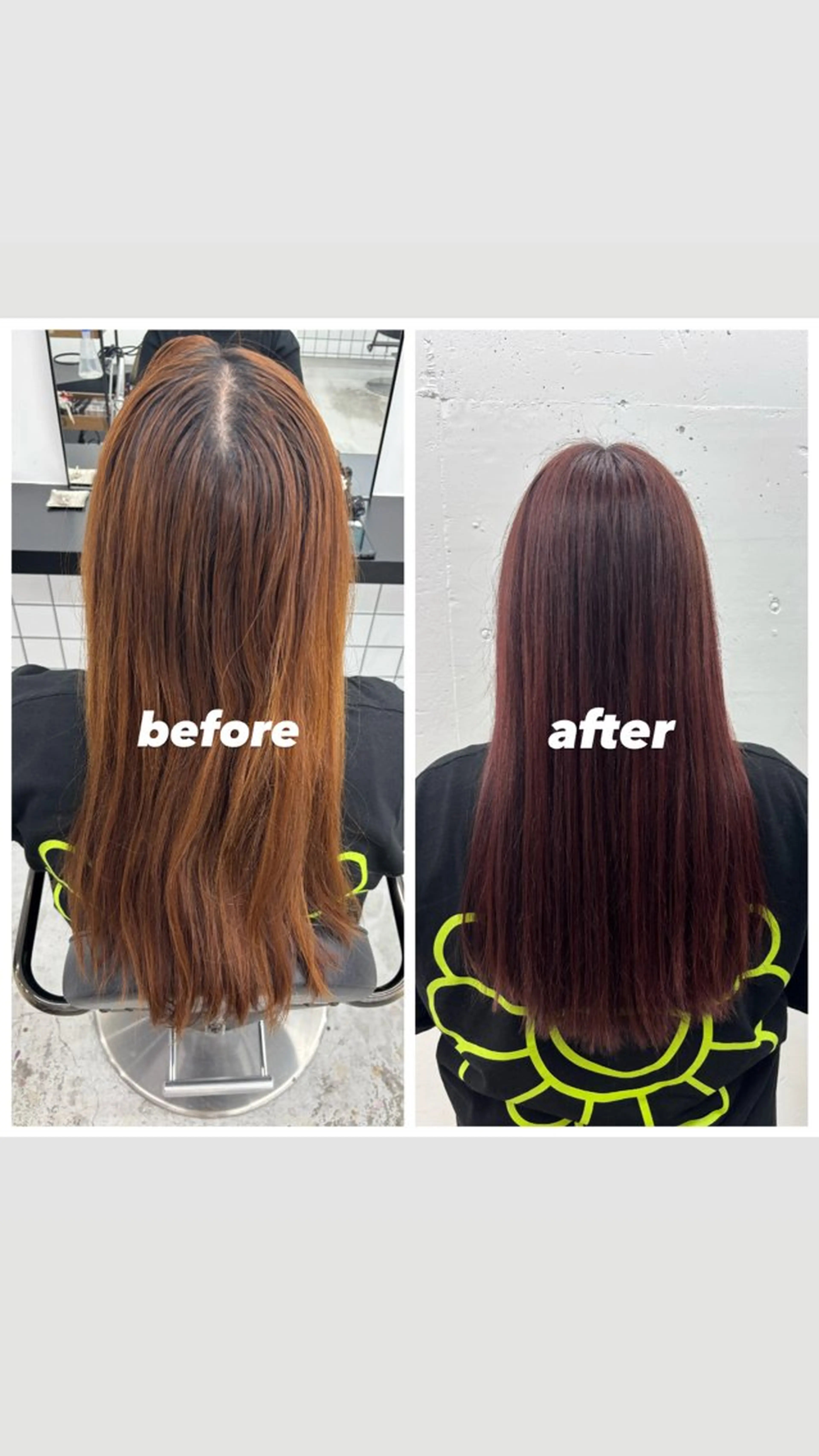 ロング カラー ブリーチ ブラウンカラー ブリーチなしカラー レッドカラー レッドブラウン ヘアカラー トリートメント ヘッドスパ 🌼あいり🌼 JILLSTUDIOのヘアスタイル