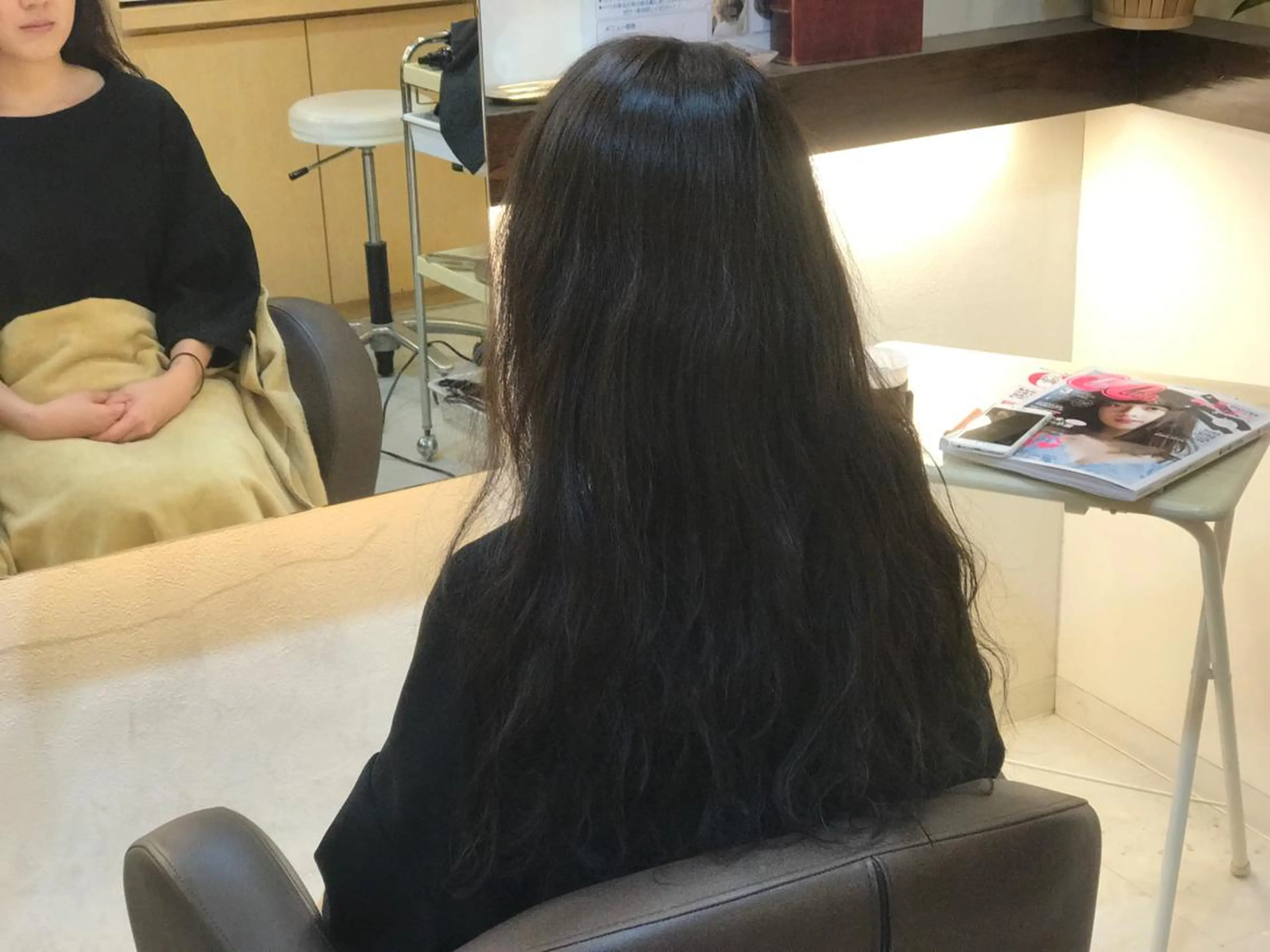 ロング パーマ モトエ ジュニアスタイリストのヘアスタイル