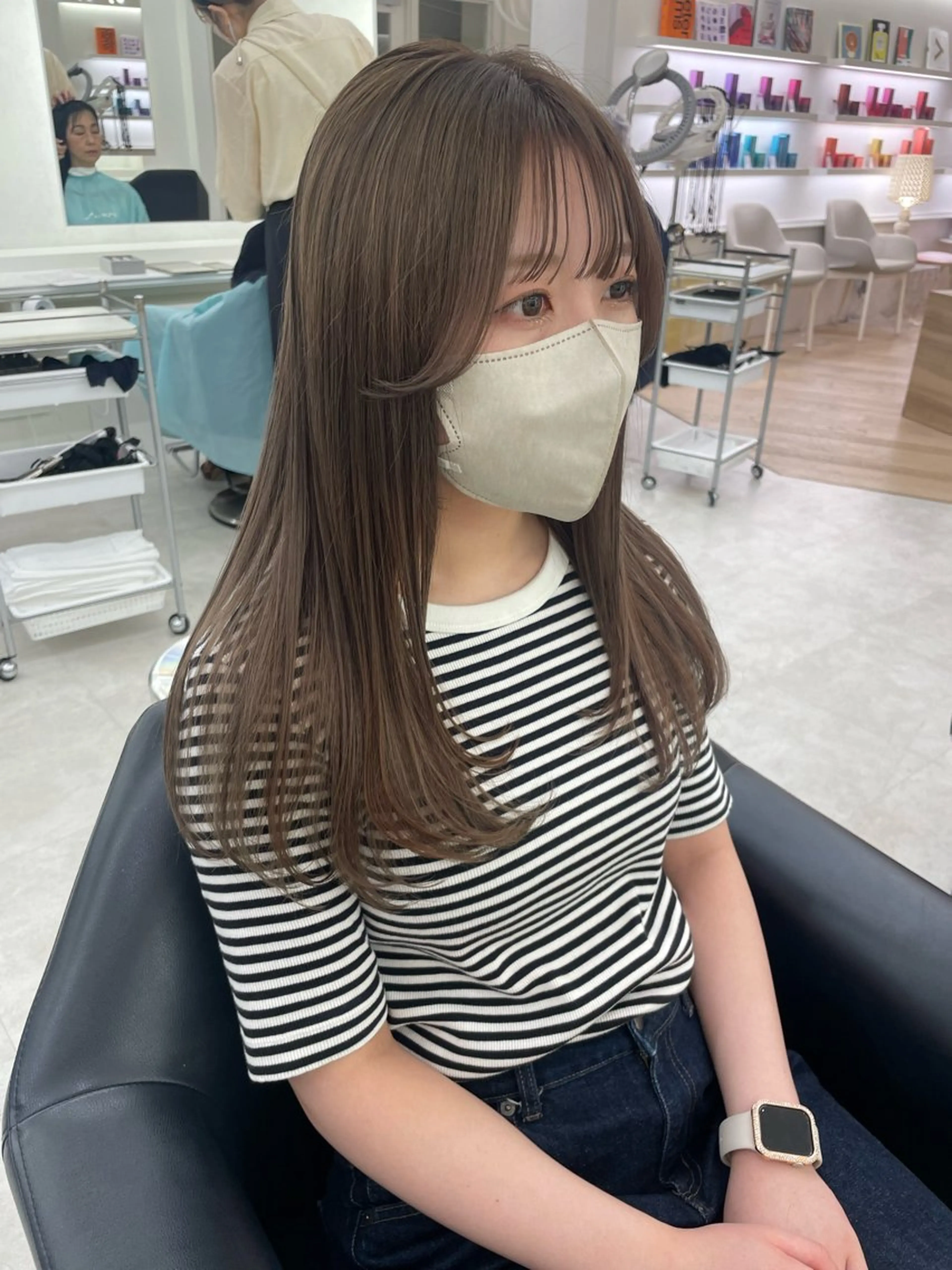 セミロング カラー ParveMix ♡白神みやびのヘアスタイル