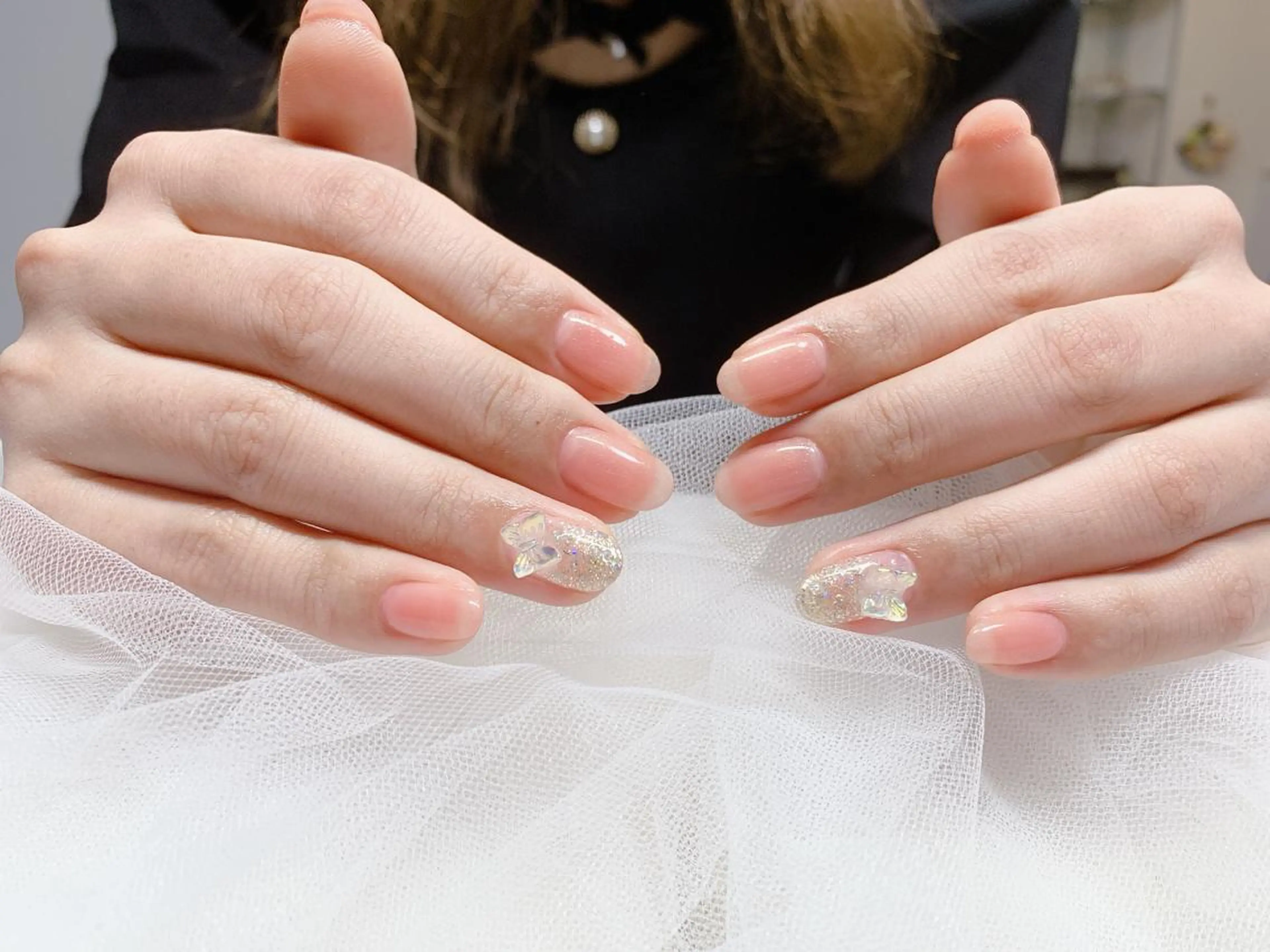 予約のみ❣️【✨オフあり(別途)✨】ワンカラーorラメグラ+パーツ2個+ドライケア+オイル＋ハンドクリームの写真