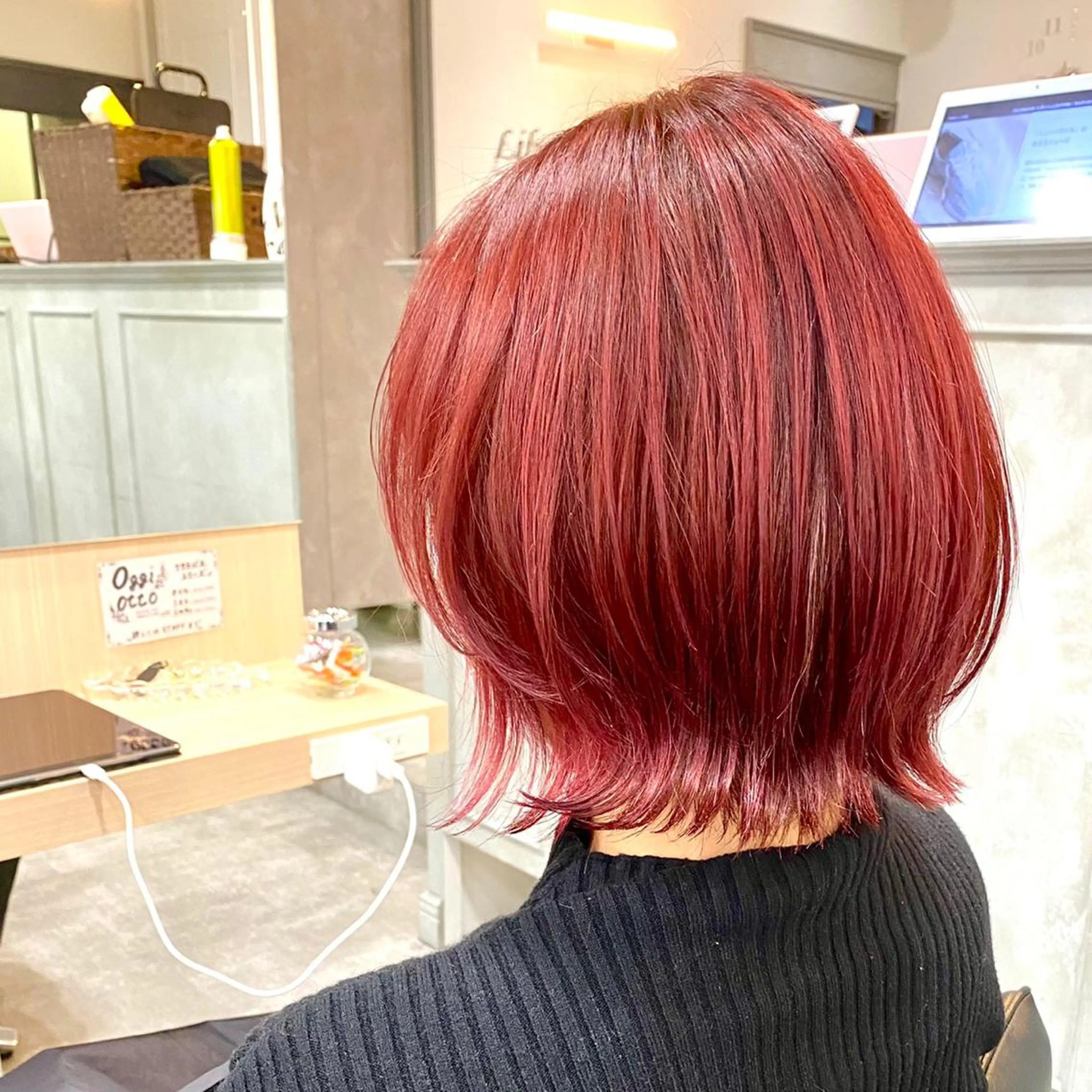 ミディアム カラー くびれミディ🌷 暖色系No1高橋智のヘアスタイル