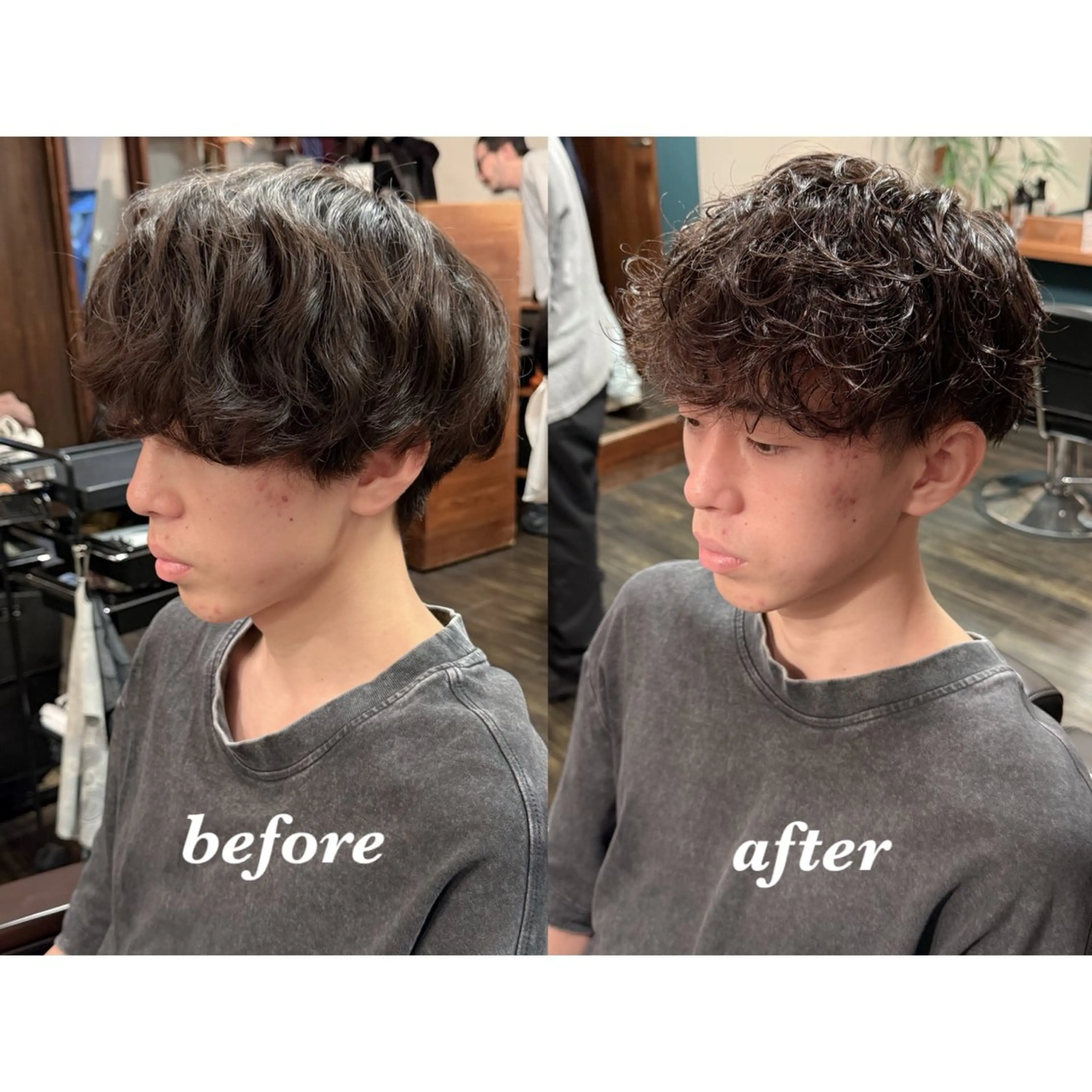 ショート パーマ メンズ カット パーマ キヨ メンズカット/パーマのヘアスタイル