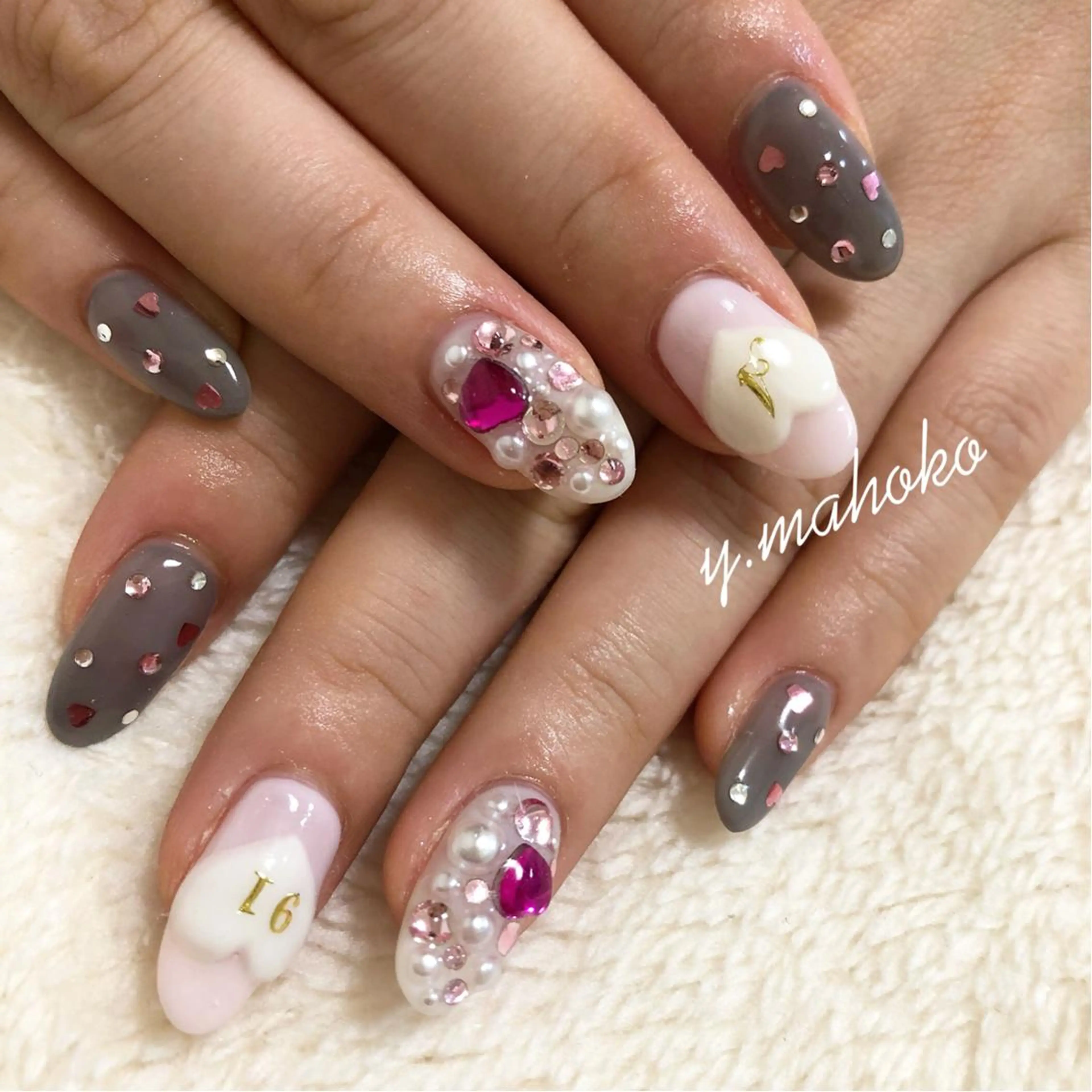 ネイル ハンドネイル She nail studio 原宿所属・パラジェル有/ スカルプ/mahoのネイルデザイン