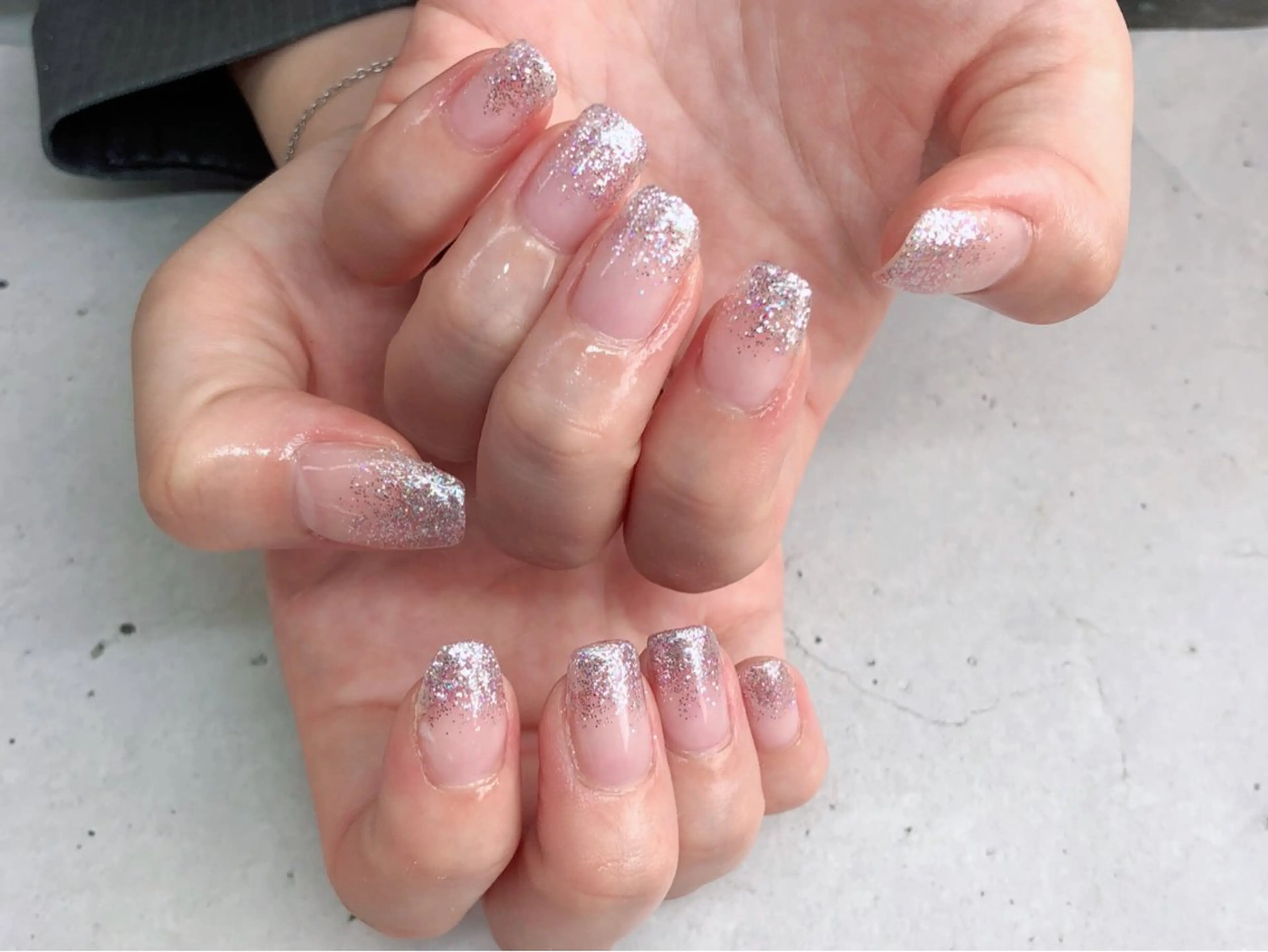 ネイル グラデーション ラメ(グリッター) ラメグラデーション Nail Salon LHASAのネイルデザイン