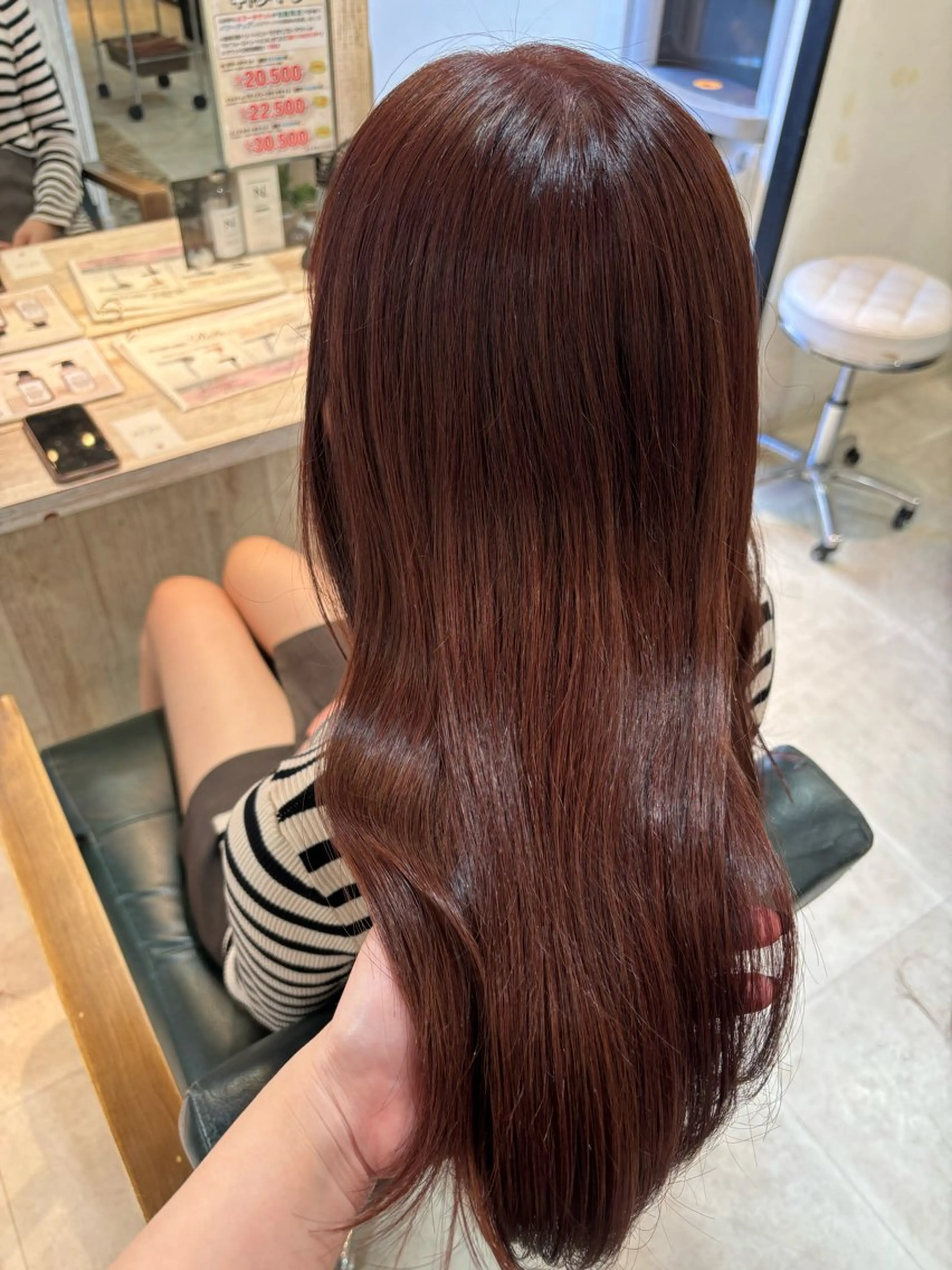 ロング カラー ブラウンカラー ピンクカラー ピンクブラウン 🎀透明感カラー🎀 Suzuka♡のヘアスタイル