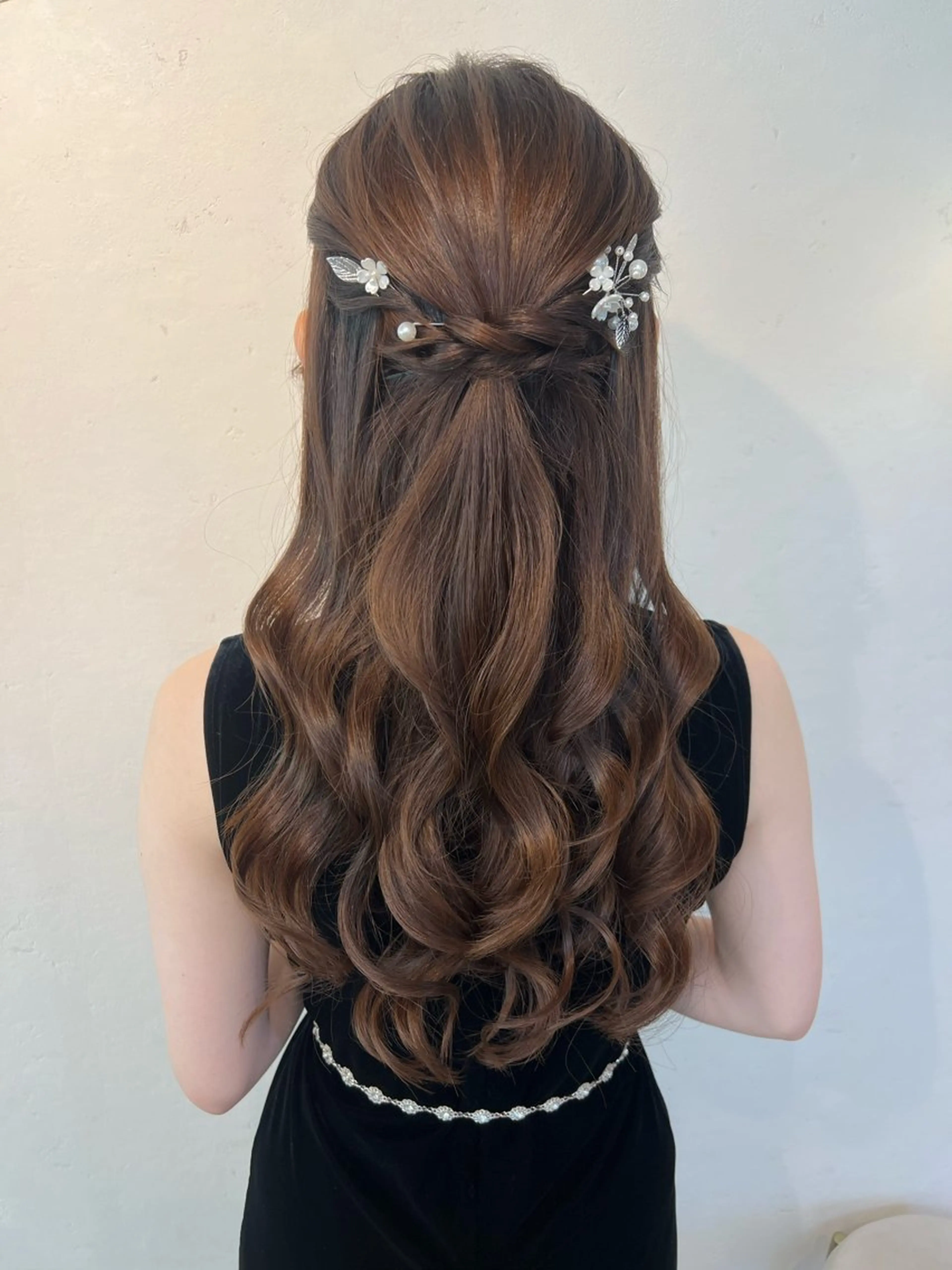 ヘアアレンジ ハーフアップ ヘアセット 大人可愛いヘアメイク 💋🧚‍♀️しずかのヘアスタイル