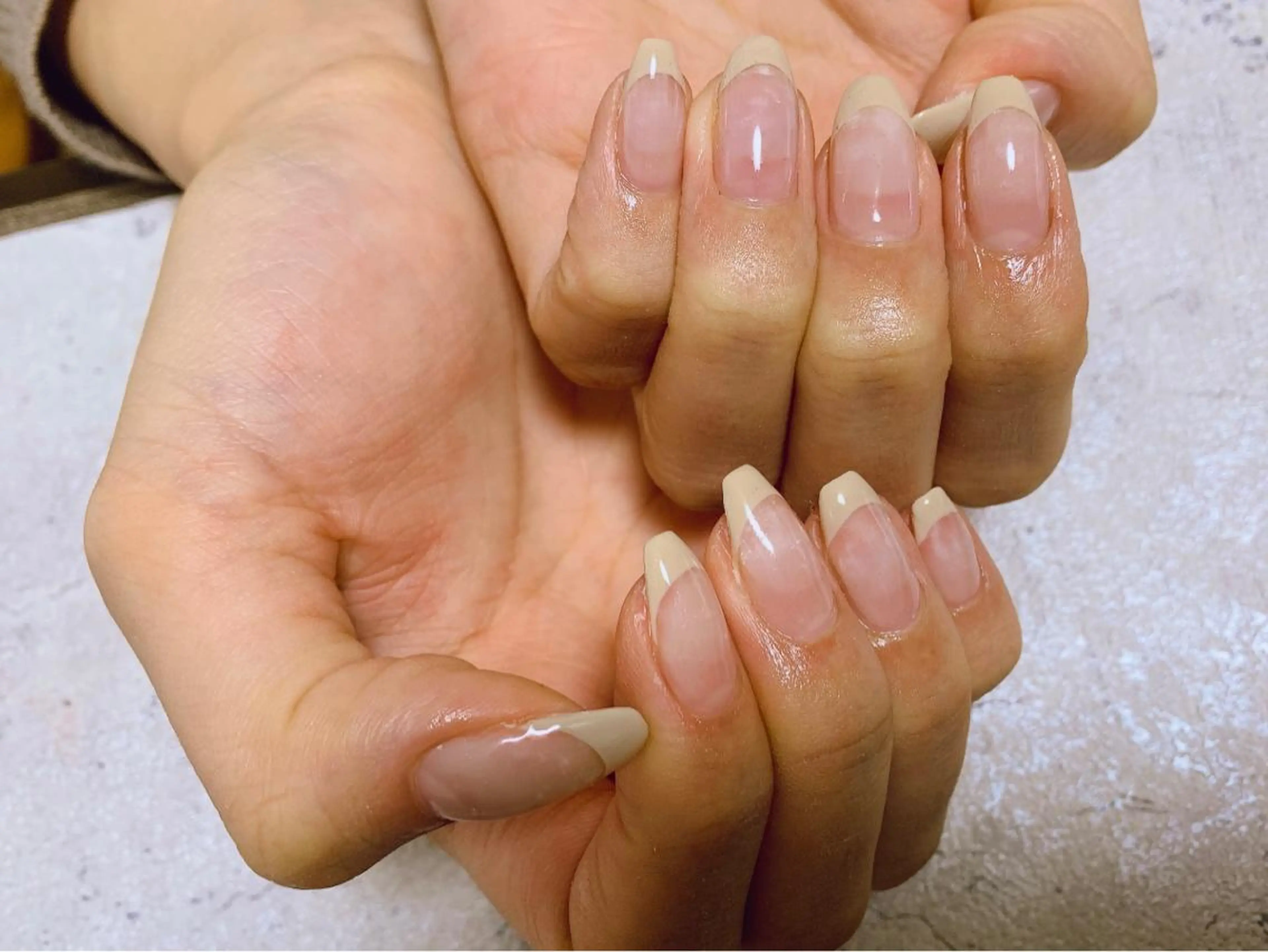 ネイル フレンチネイル kiki nail たまプラーザのネイルデザイン