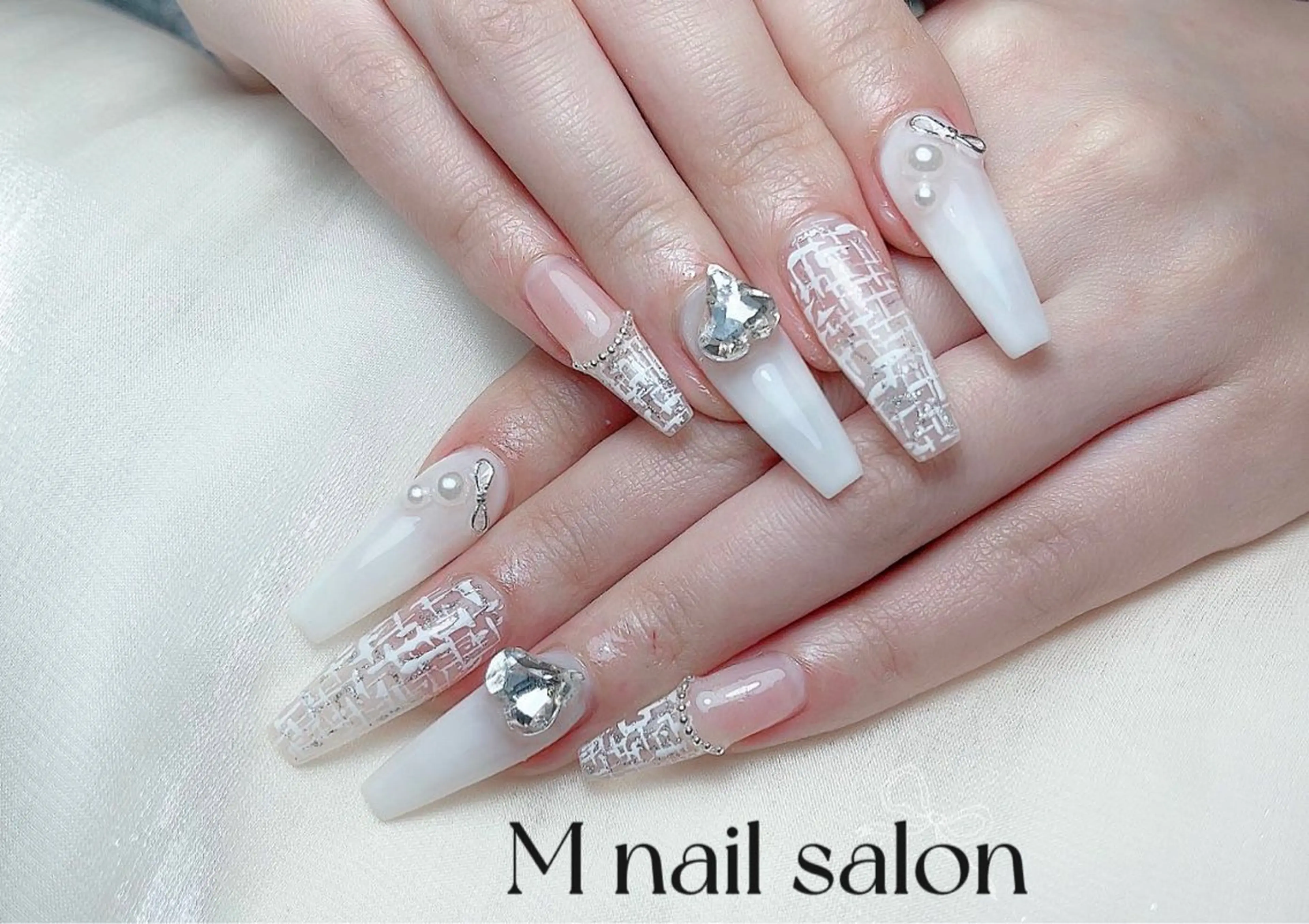 ネイル ハンドネイル M🌷nail 長さだし専門店のネイルデザイン