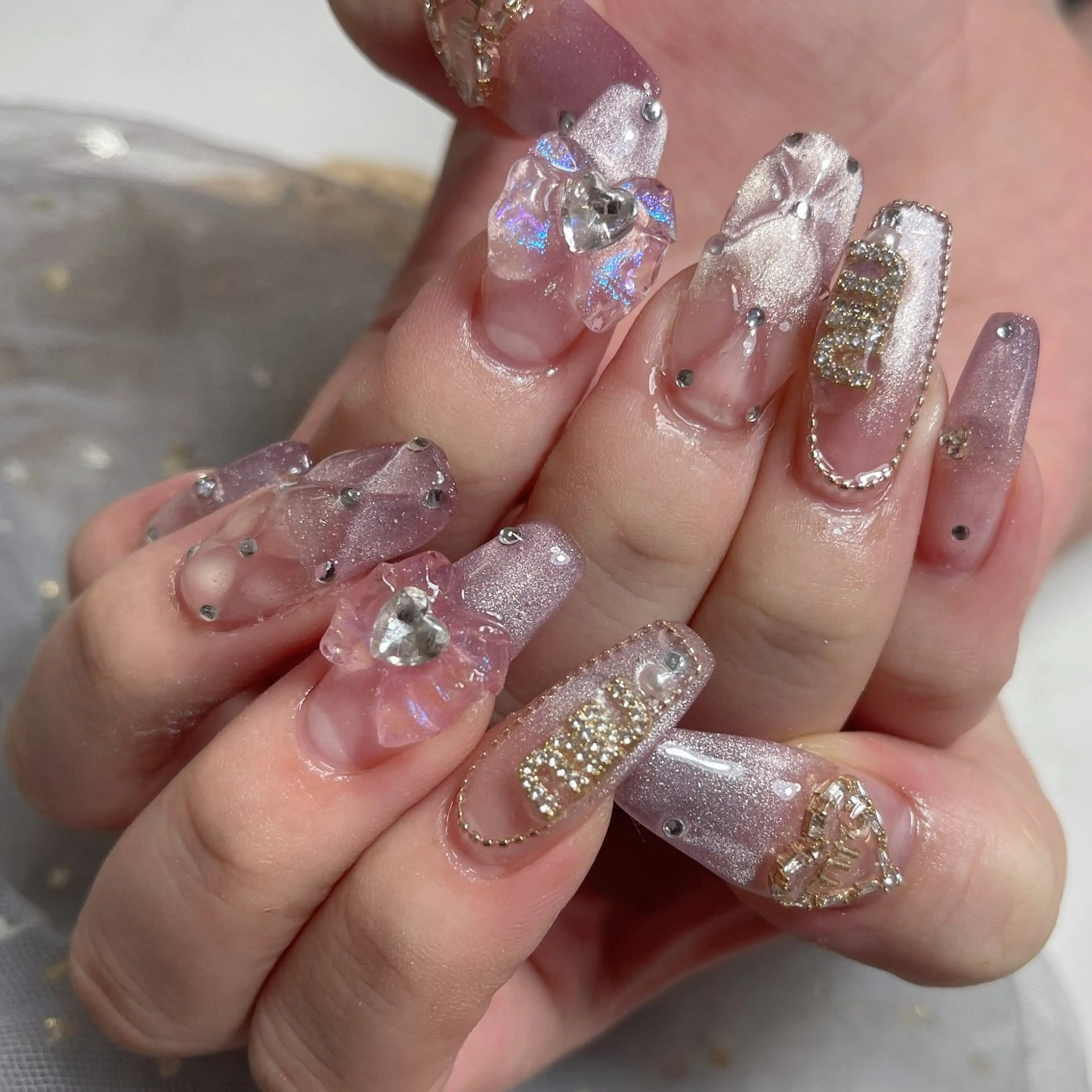 ネイル ハンドネイル 🎀ネイルサロン エクラYUI🎀のネイルデザイン