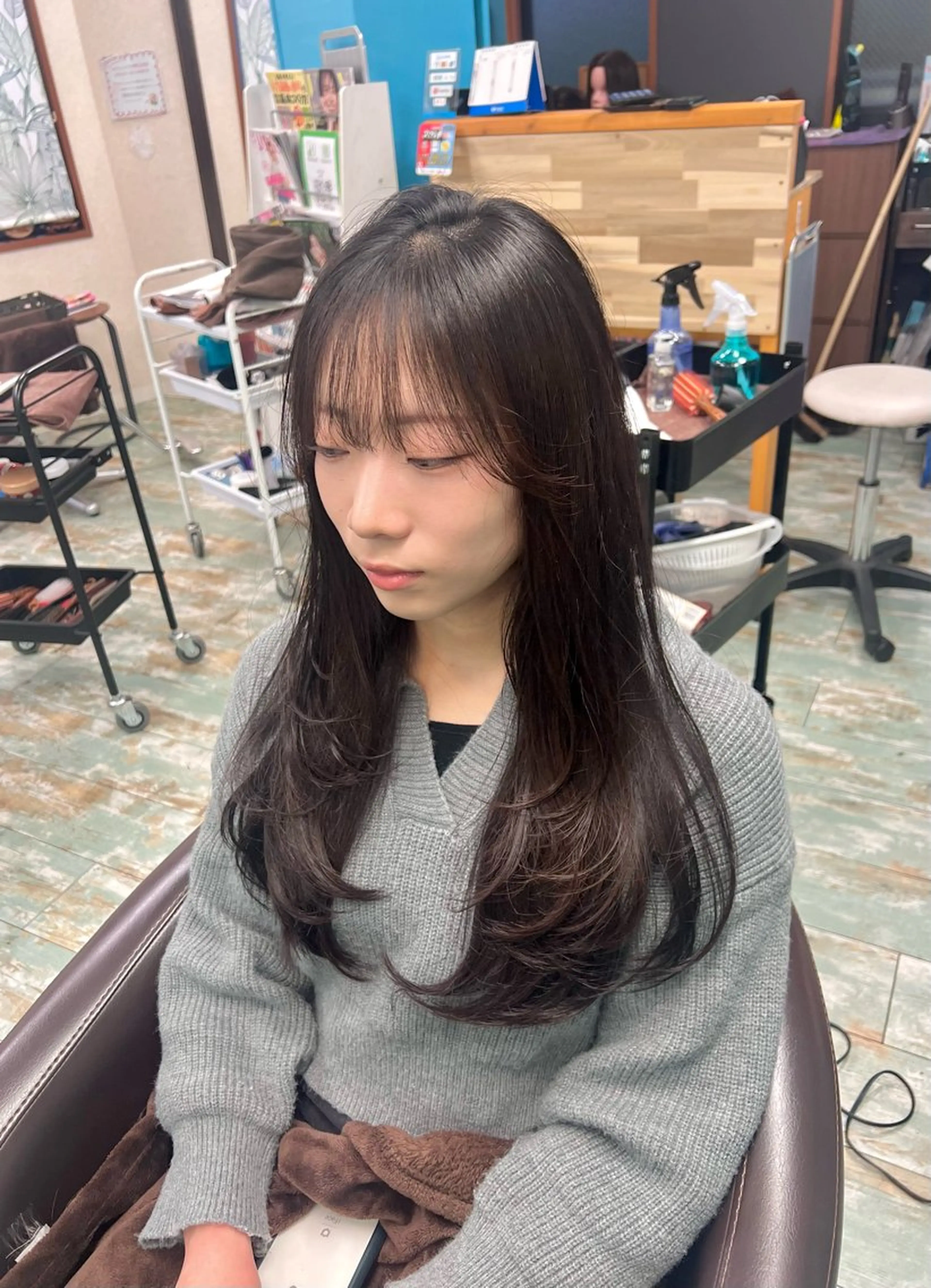 ロング カット Fun  hair make所属・田牧 みゆきのヘアスタイル