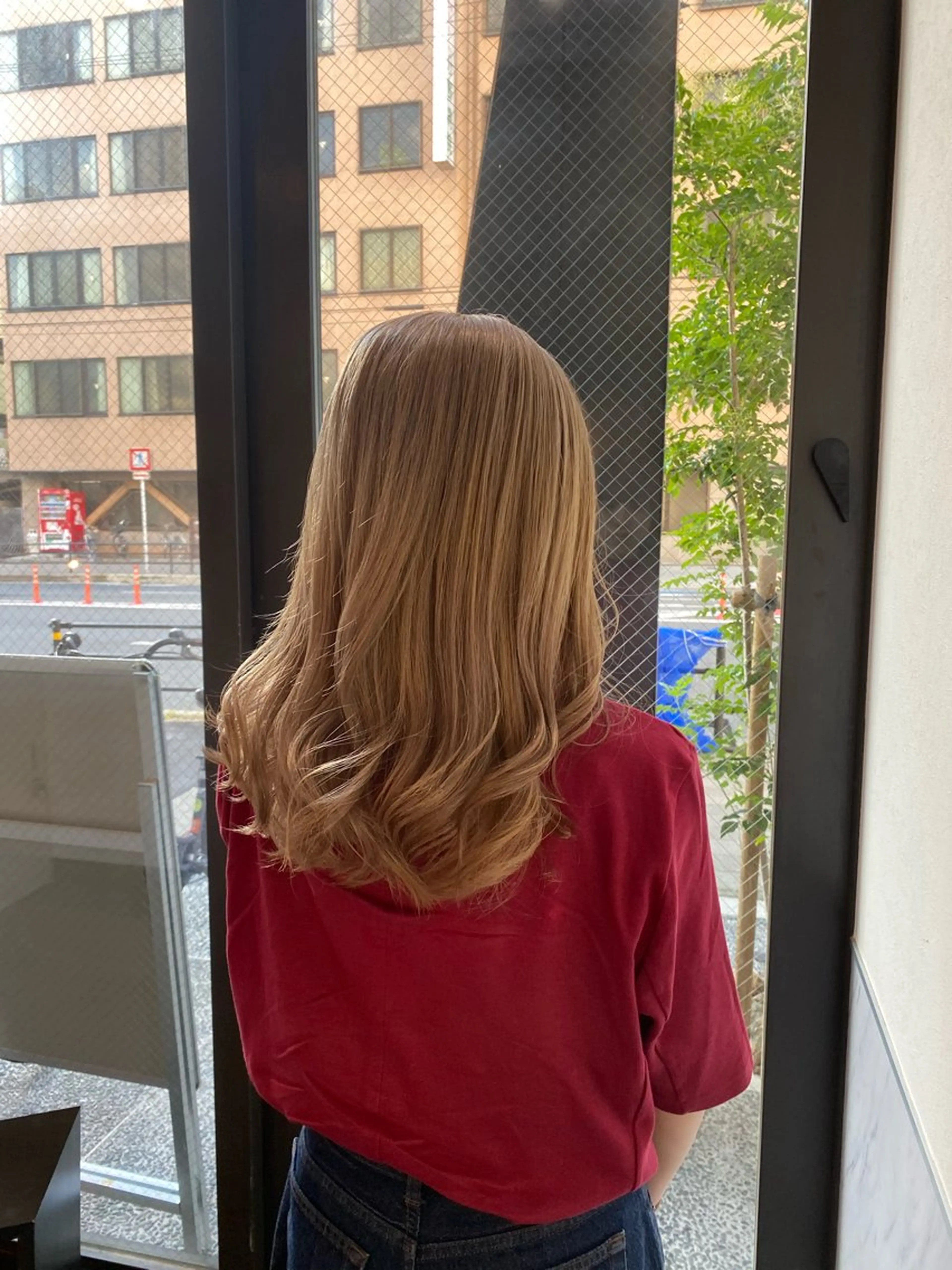 ロング カラー ブリーチカラーと、髪 質改善。HARUKAのヘアスタイル