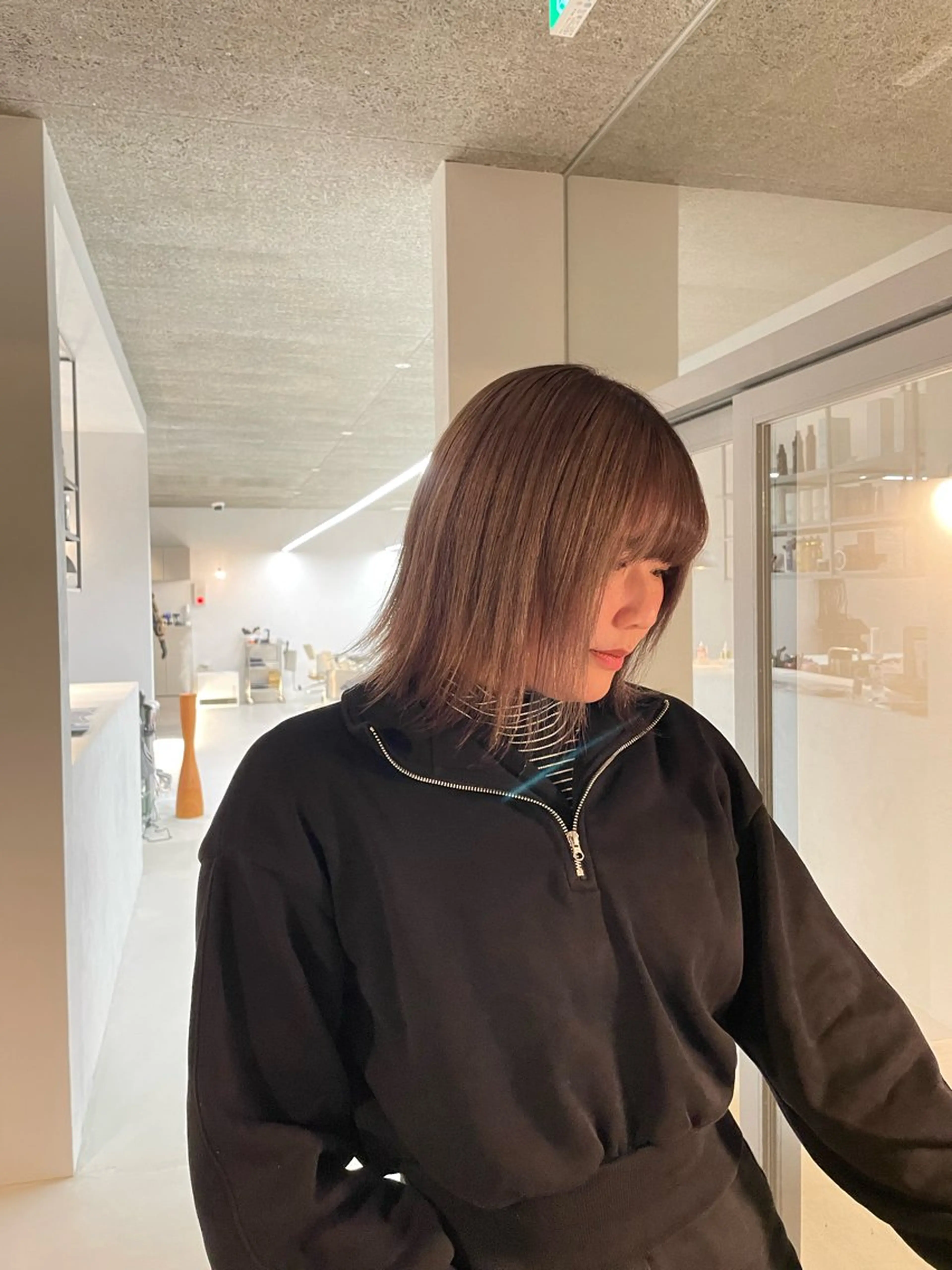 ミディアム カラー ヘアカラー 艶髪/透明感カラー/ 韓国/nonokaのヘアスタイル