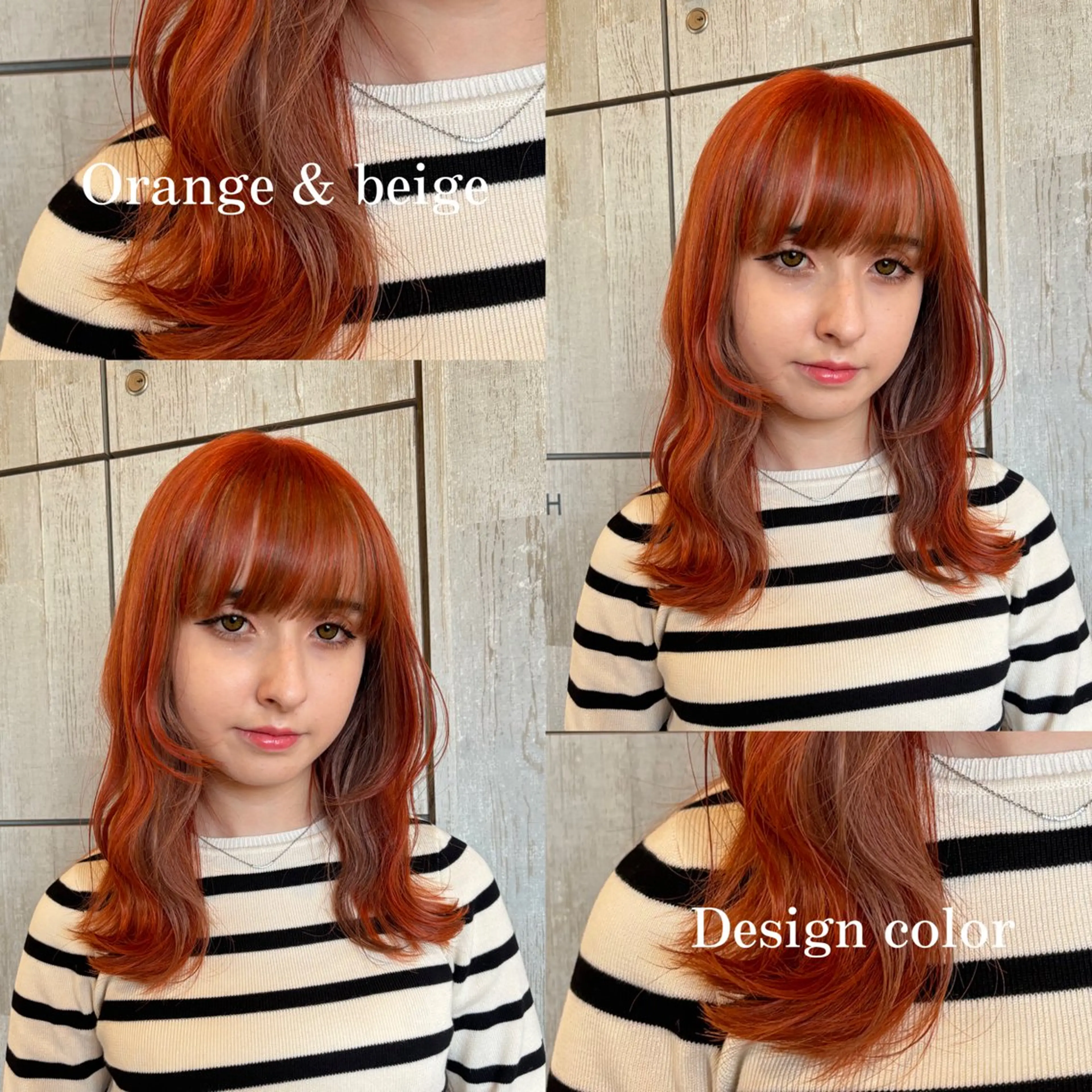 セミロング カラー デザインカラー 透明感/ダブル カラー🧸こころのヘアスタイル