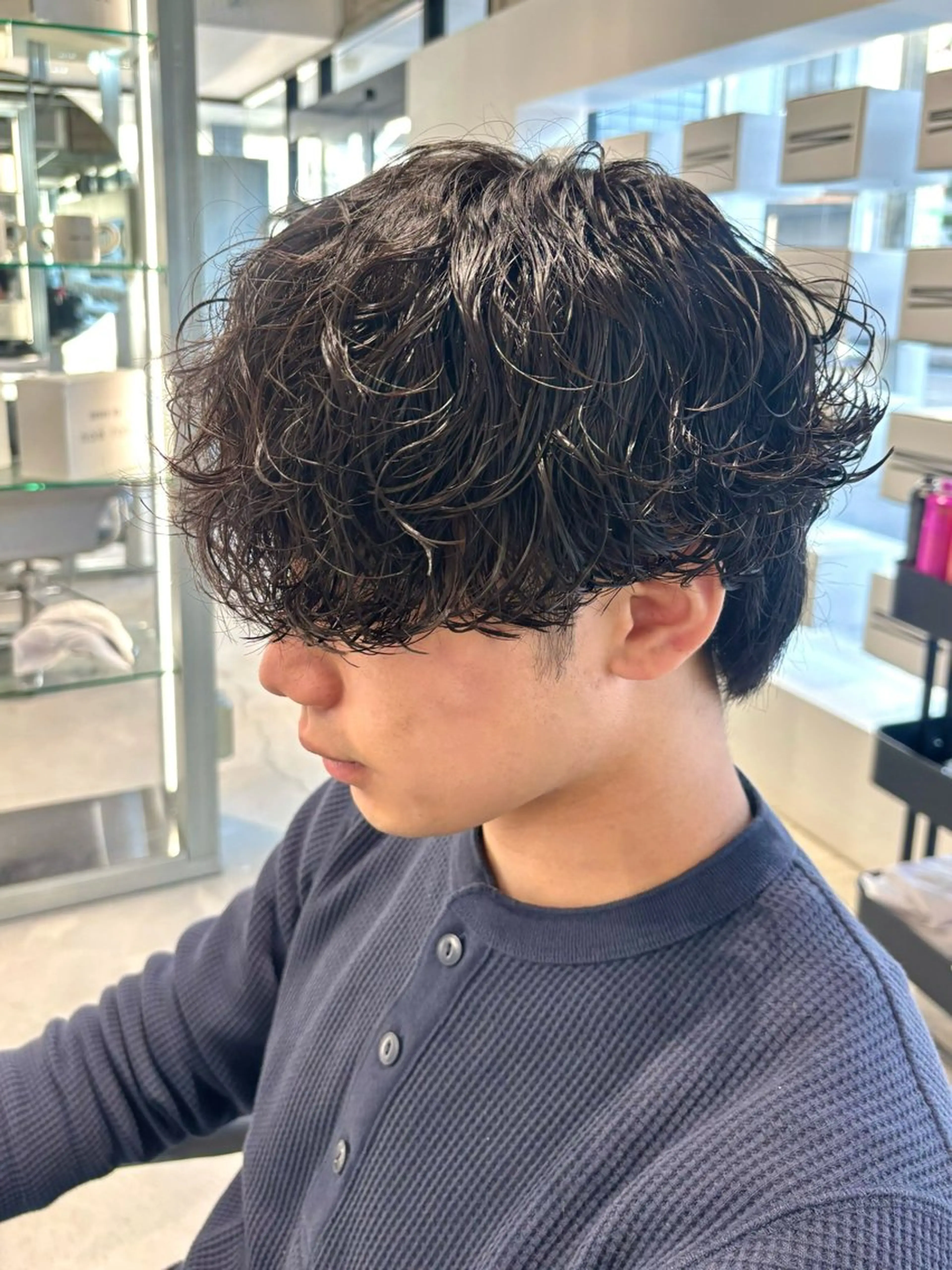 パーマ カット パーマ メンズ特化⚡️三村 彰吾⚡️カットパーマのヘアスタイル