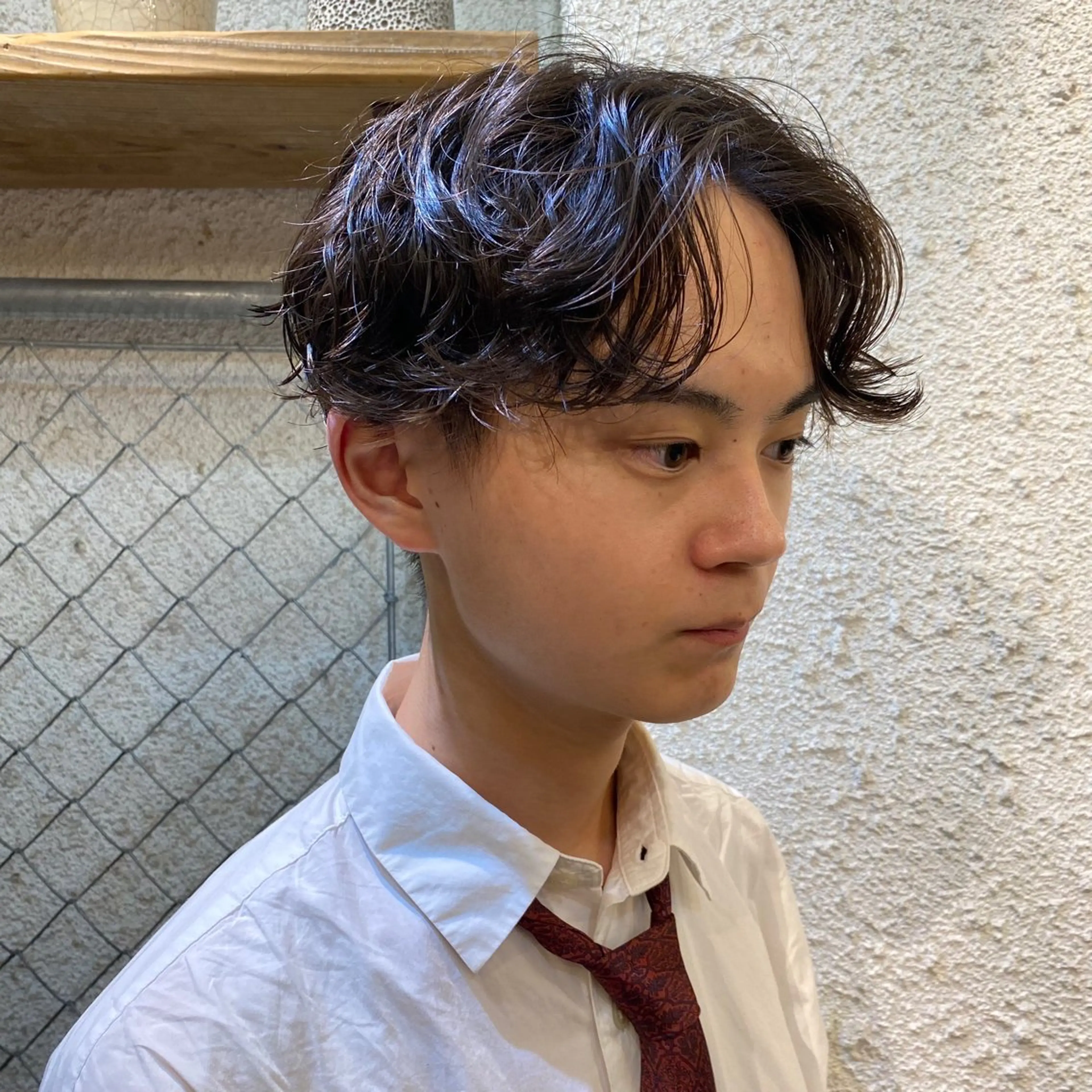 カラー パーマ メンズ パーマ 暖色💖ツヤ髪💖 masae🌼のヘアスタイル