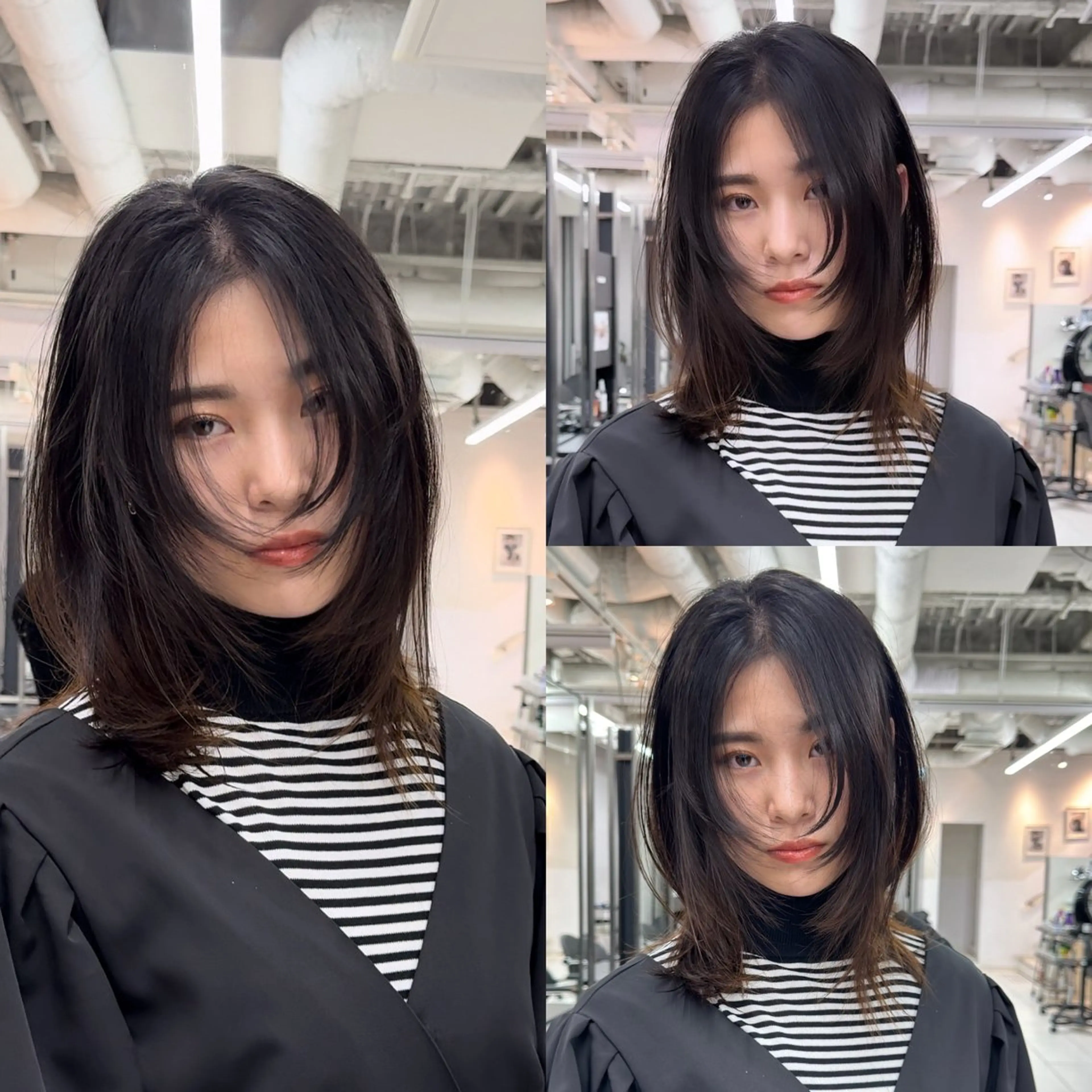 ミディアム レイヤーカット/ 堀匠吾のヘアスタイル