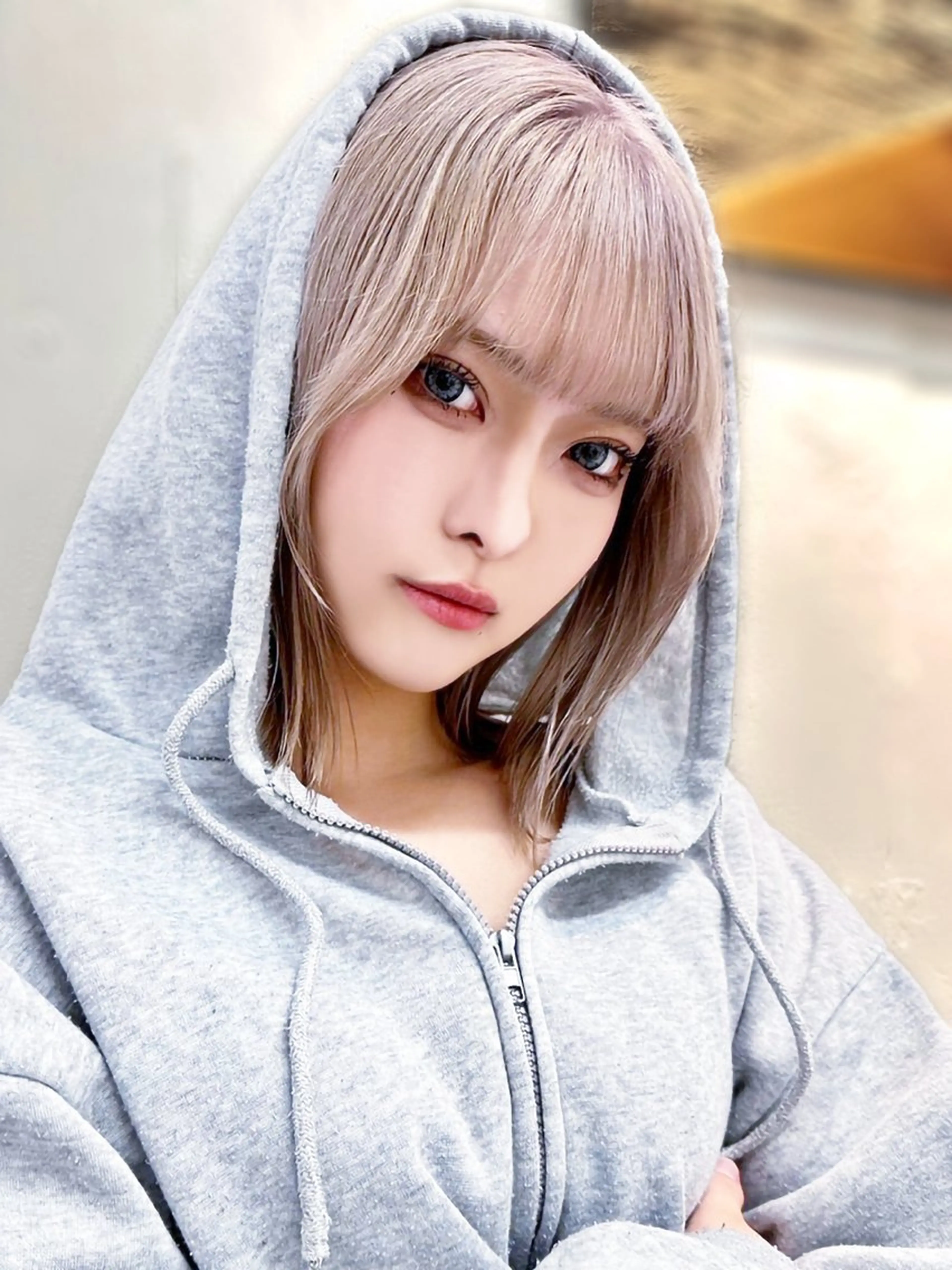 ミディアム カラー ベージュカラー ブリーチ 透明感カラー ハイトーンカラー ホワイトベージュ ヘアカラー トリートメント 【店長】韓国ヘア/ 美髪ケア　野沢綾馬のヘアスタイル