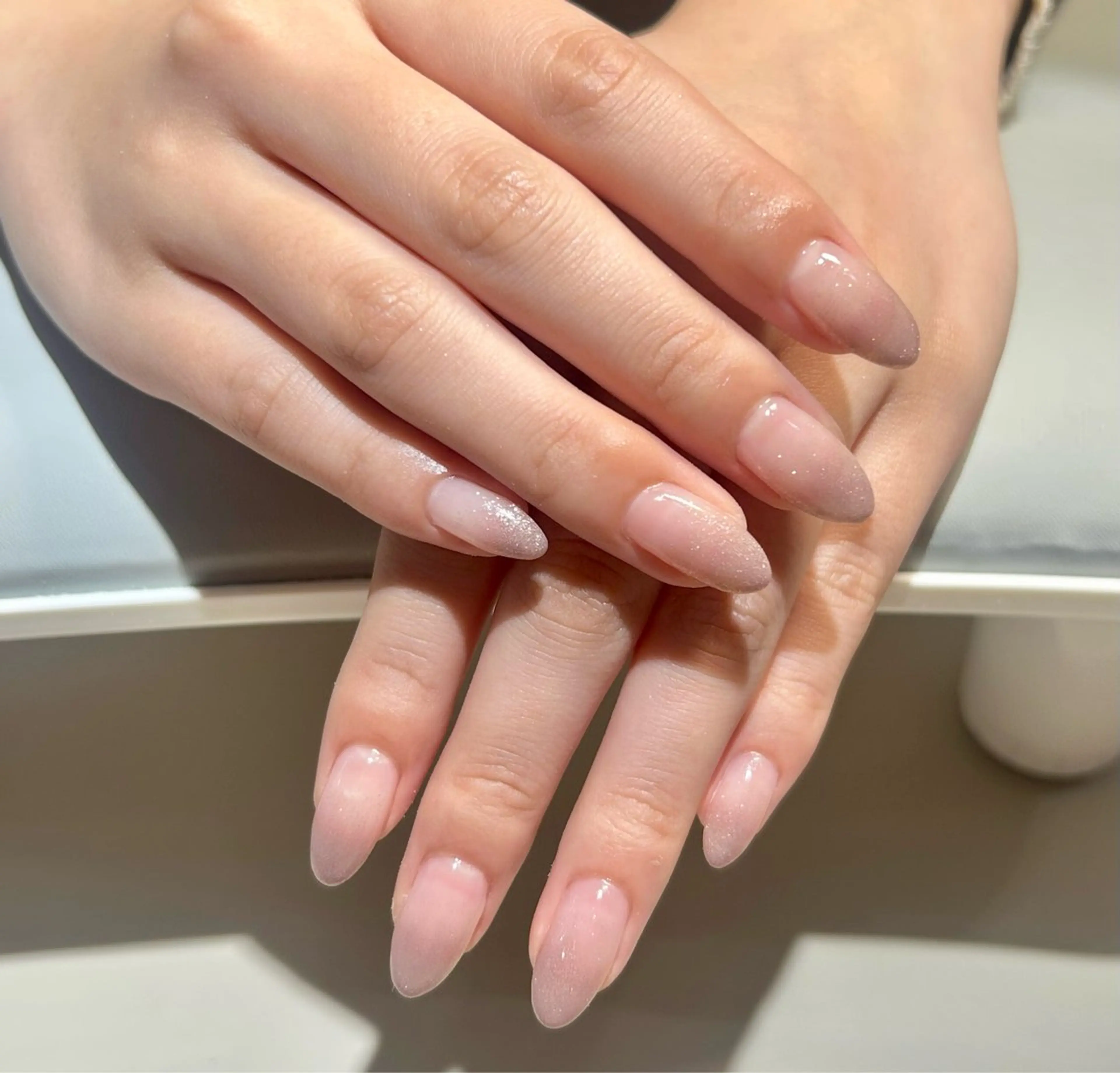 ネイル グラデーション ラメ(グリッター) ラメグラデーション OAK eyelash&nail 新潟所属・森山 ミチカのネイルデザイン
